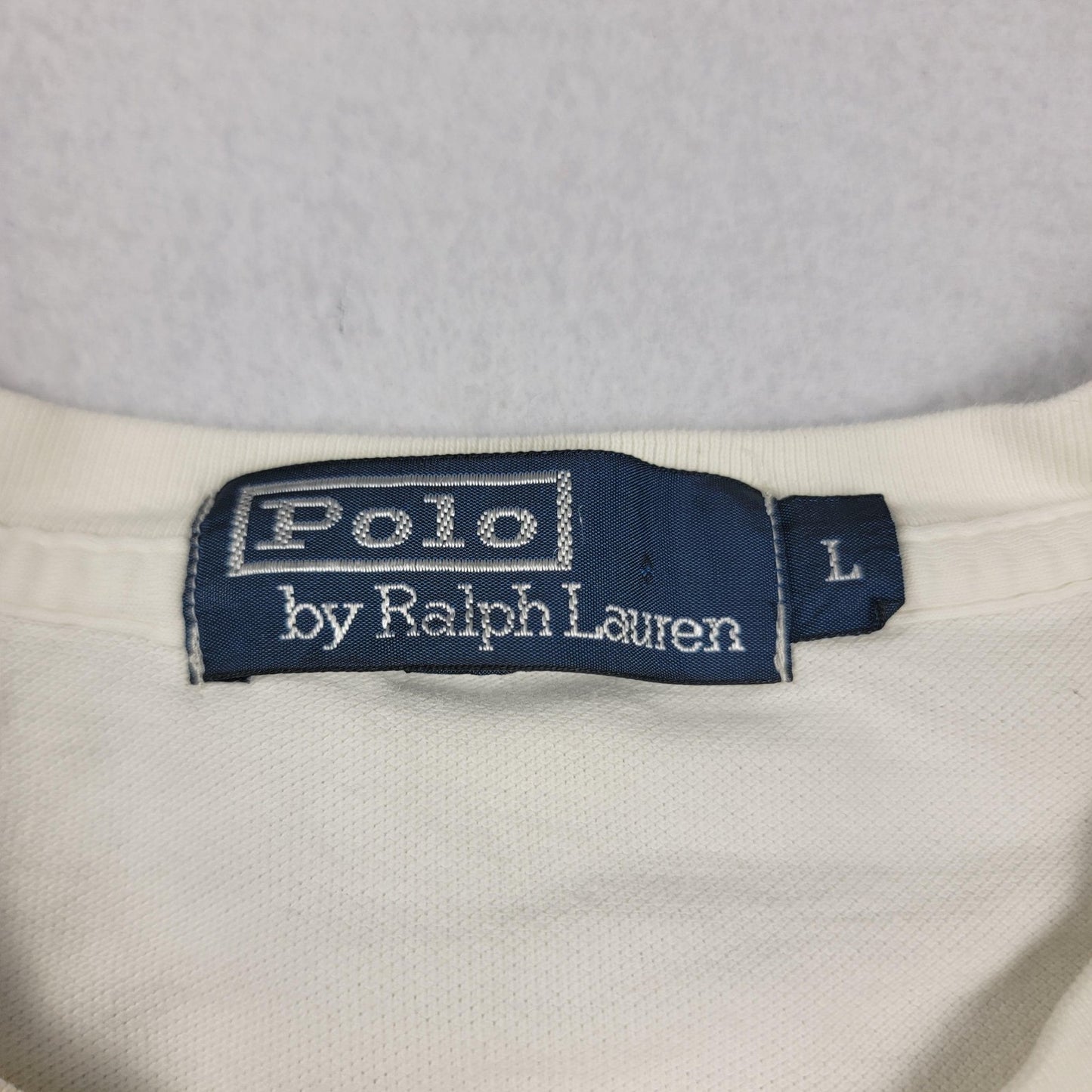 Polo Ralph Lauren Shirt Mens Large White Crewneck Short Sleeve Casual