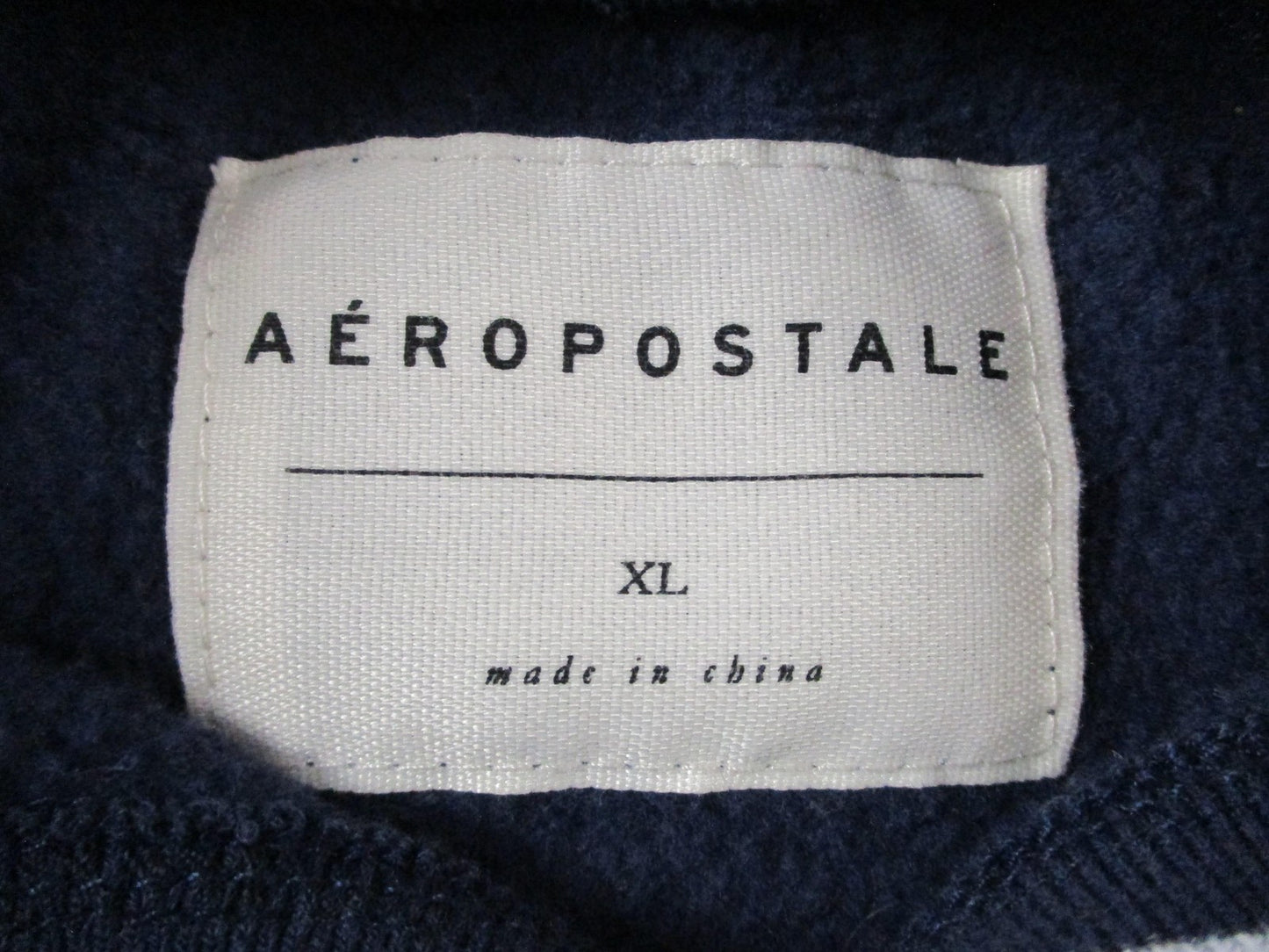 Aeropostale Sweatshirt Mens XL Blue Pullover Fleece Crewneck New York Varsity3