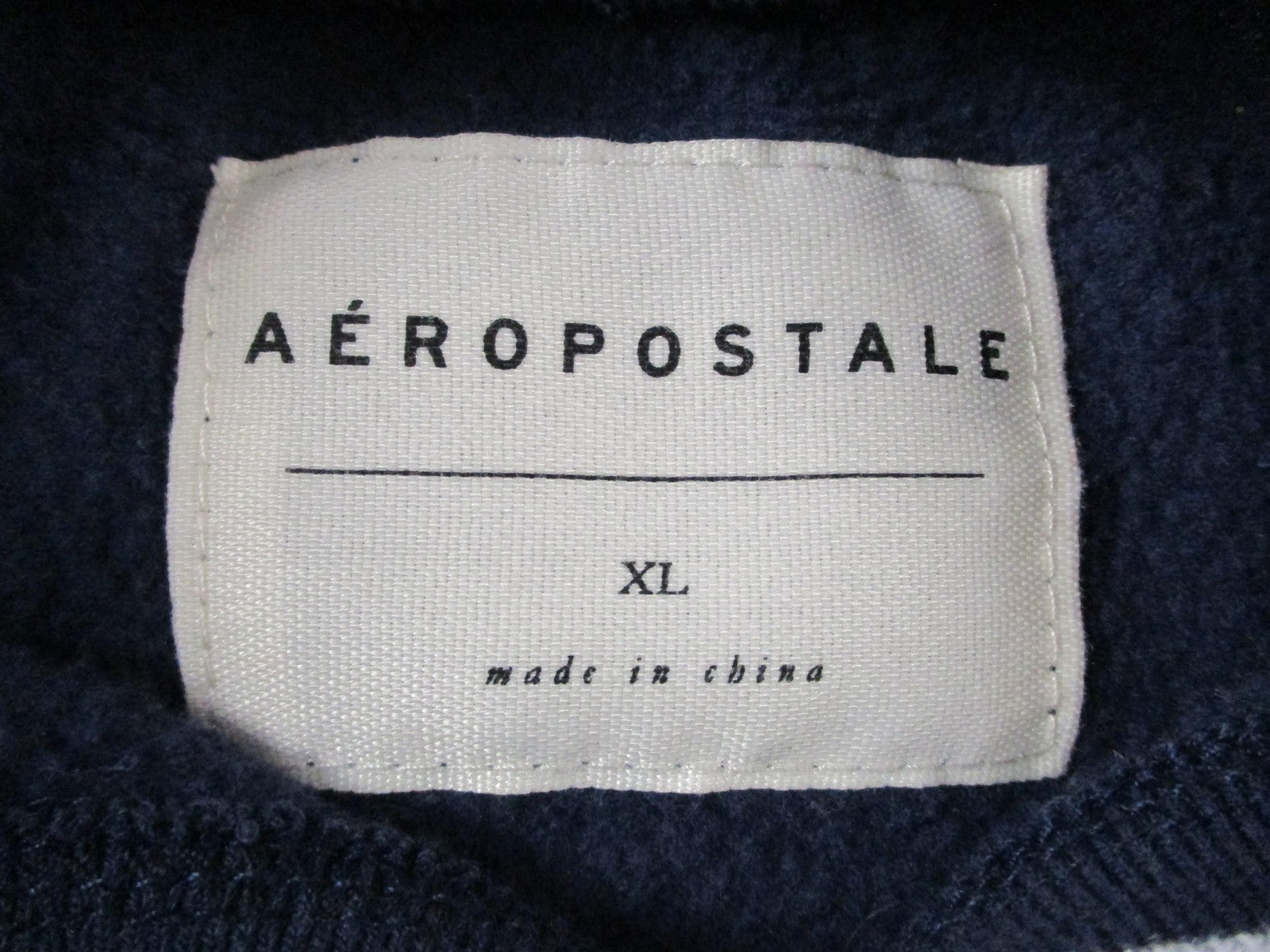 Aeropostale Sweatshirt Mens XL Blue Pullover Fleece Crewneck New York Varsity3