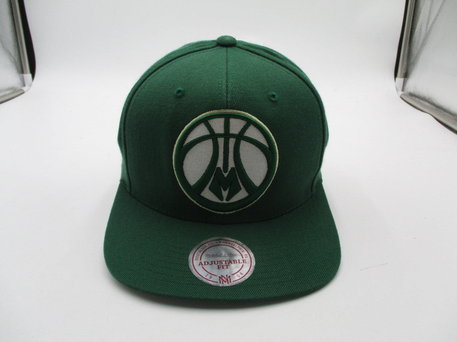 Mitchell & Ness Hat Cap Snap Back One Size Green NBA Basketball Mens Logo2