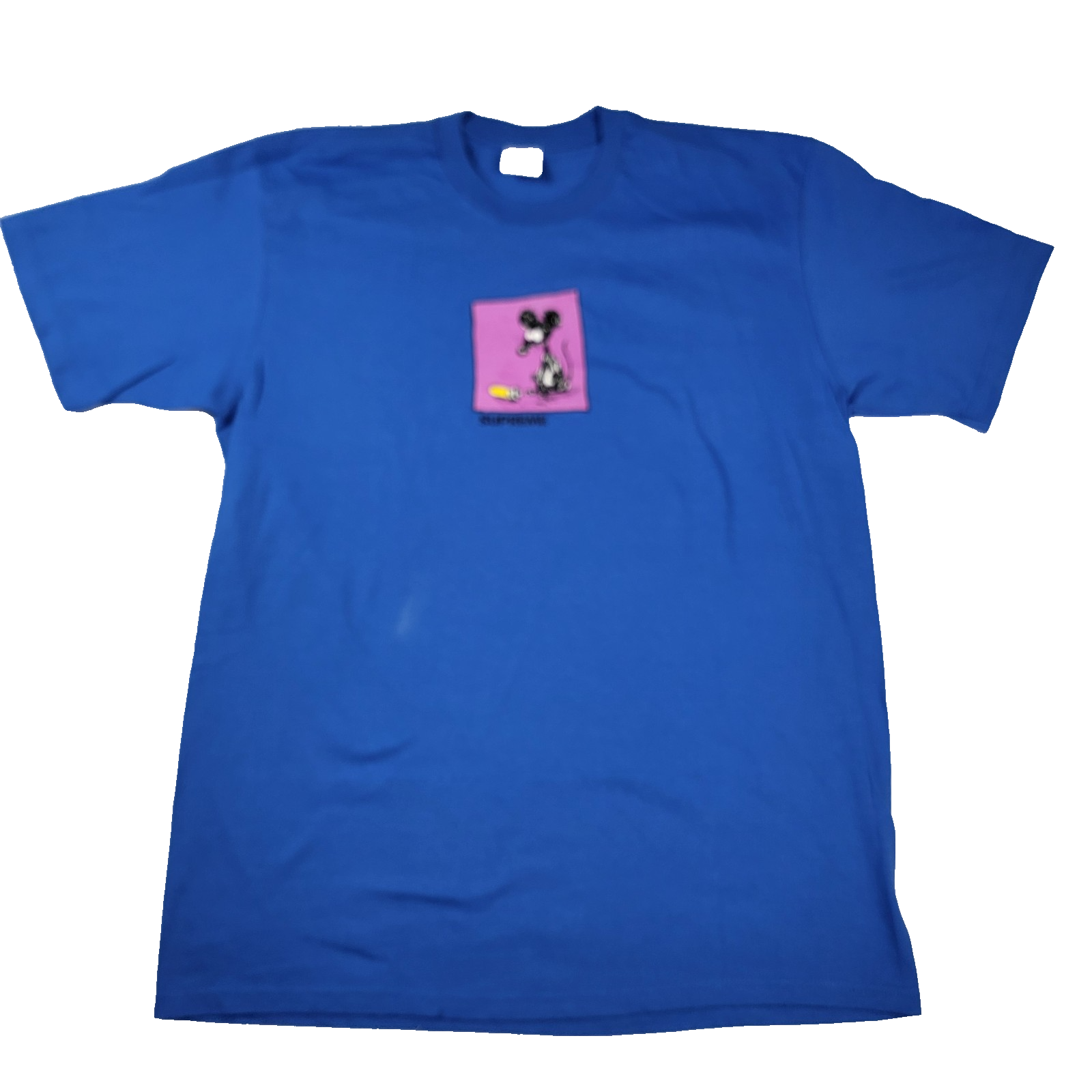 Supreme Rat Tee Shirt Blue Size L Large Box Logo Graphic Skater Streetwear (11560