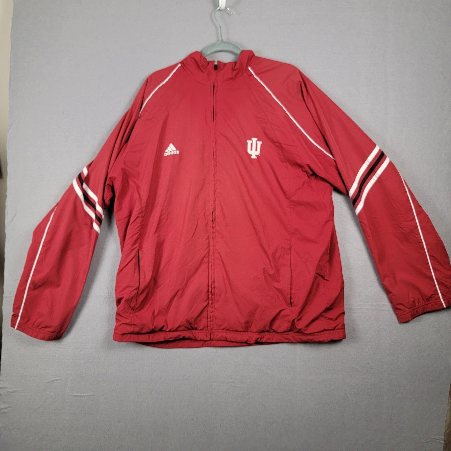 Indiana Hoosiers Adidas Zip Up Jacket Sz M
