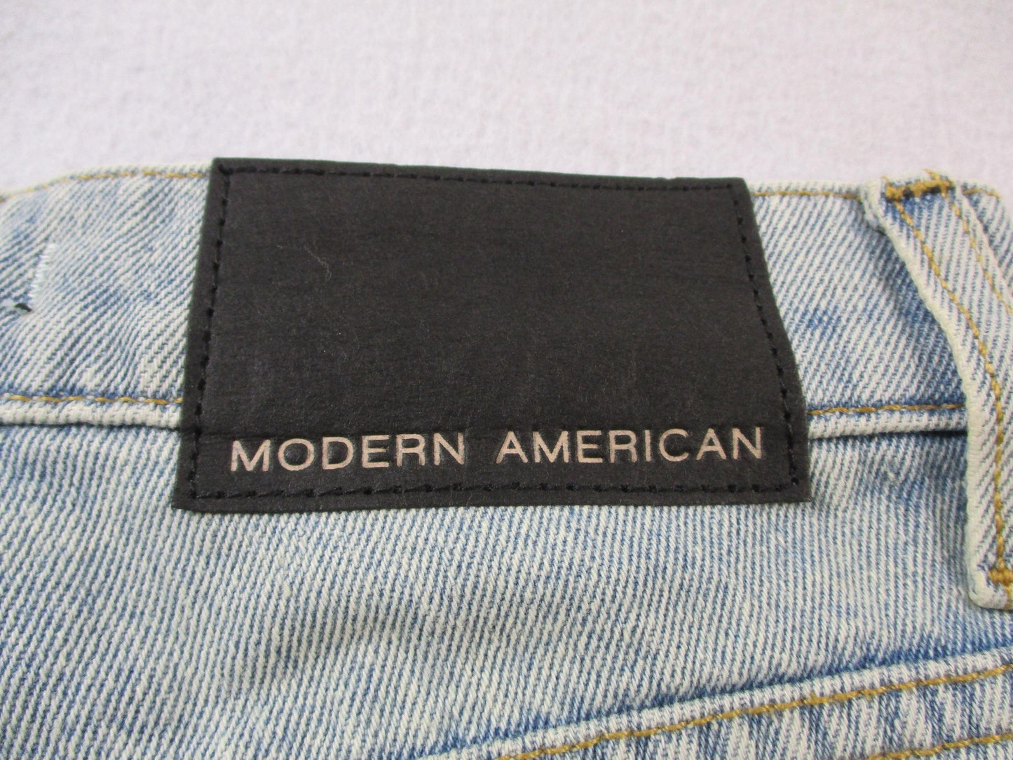 Modern American Rexford Jeans Womens 26 Blue Straight Distressed Frayed Hem 147110