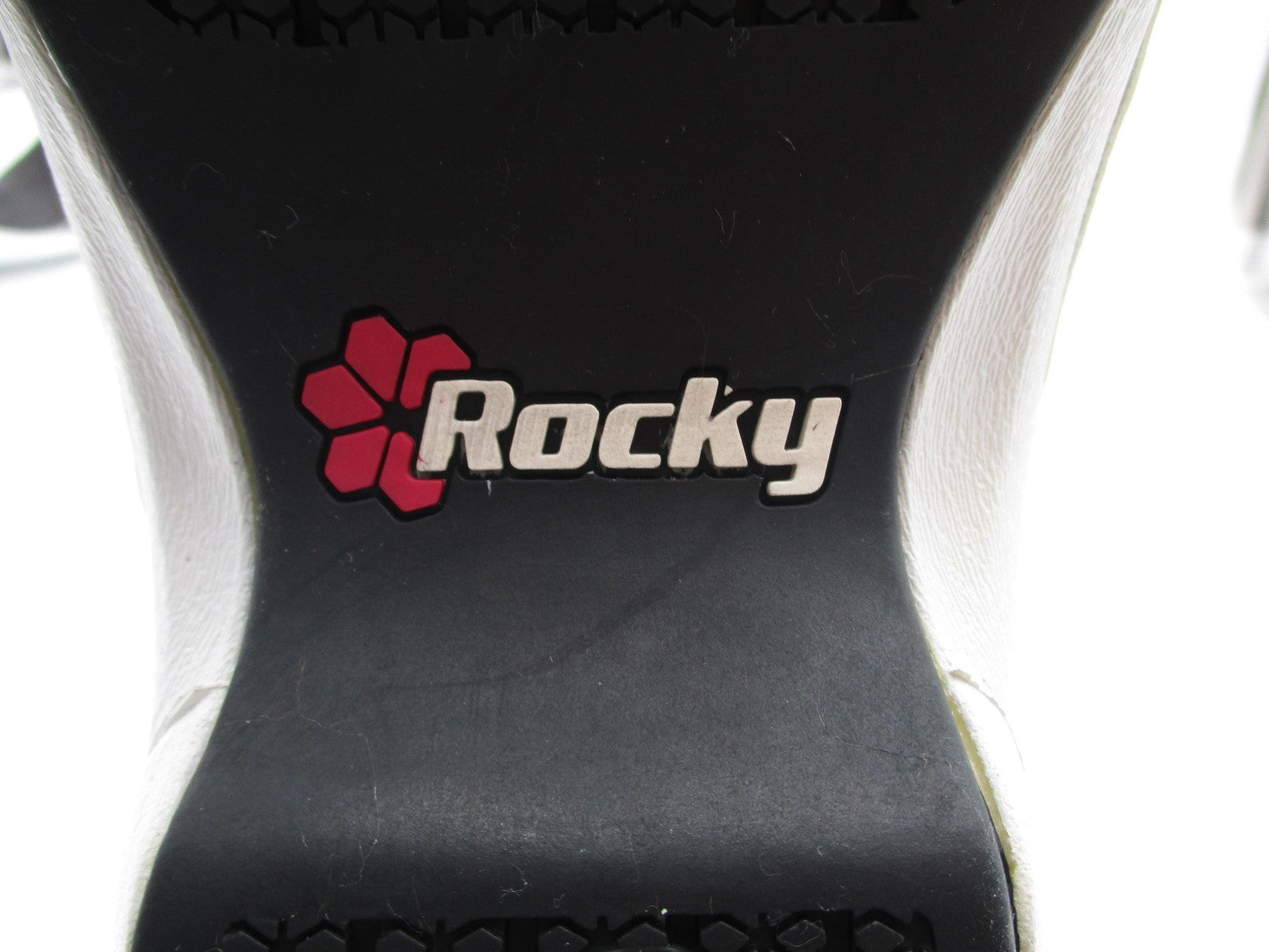 Rocky 4EurSole Shoes Womens Size 10 White Patent Clog Slip Resistant RKH0518