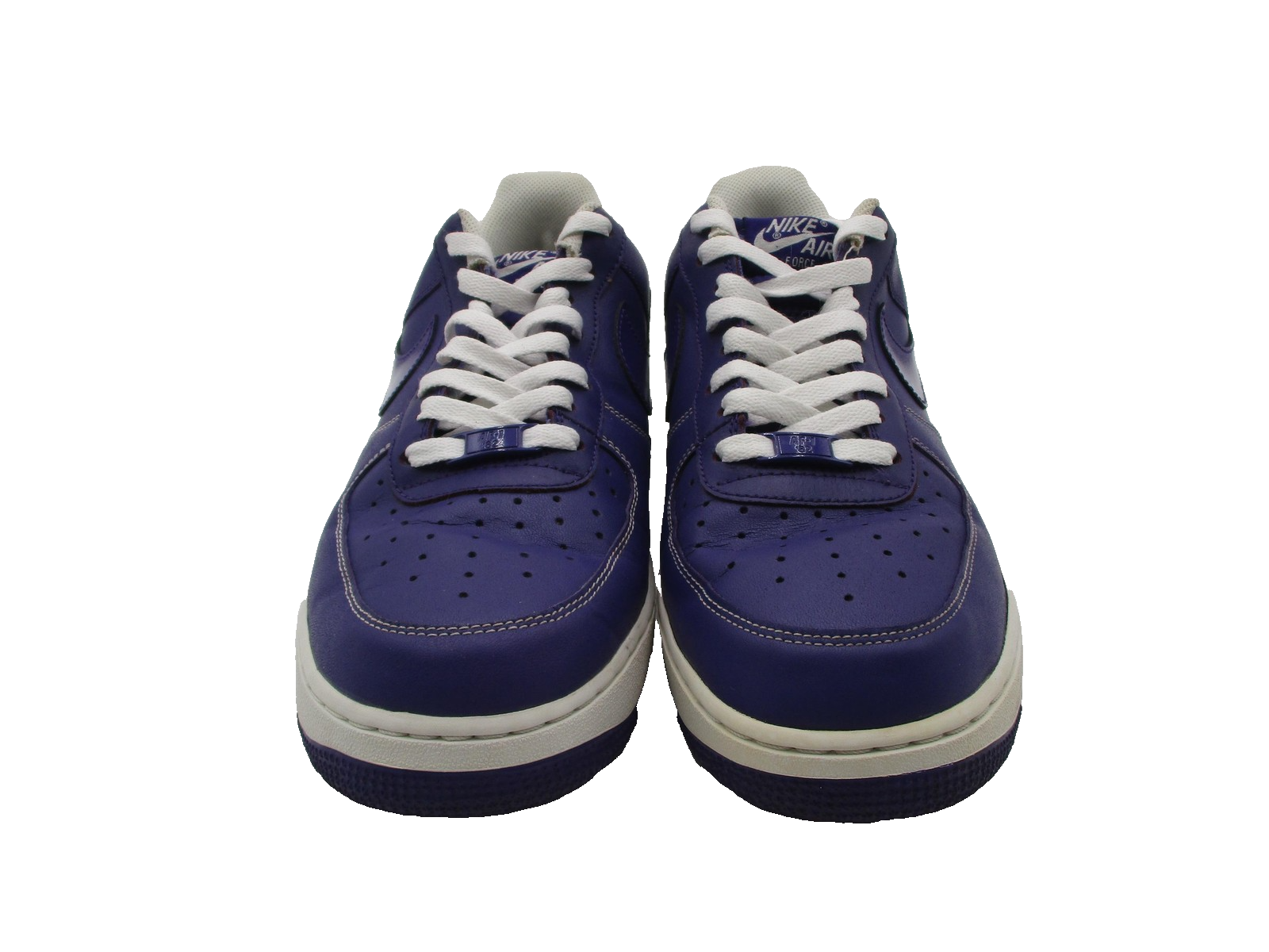 Nike Air Force 1 Shoes Mens Size 10 Purple White Low Court Purple Sneakers 1K54