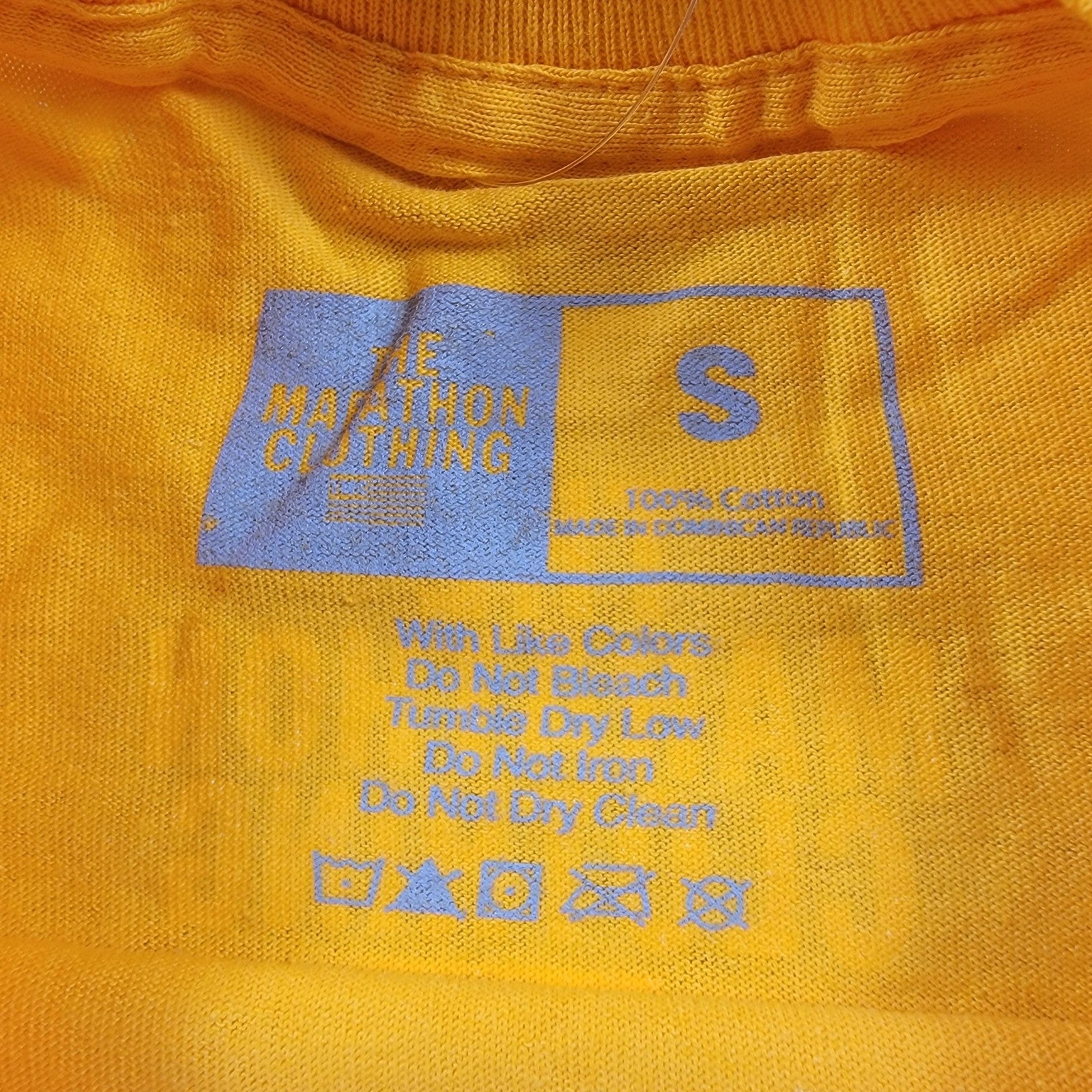 The Marathon Clothing Shirt Mens Small Yellow Crenshaw Graphic Tee Crewneck TMC2