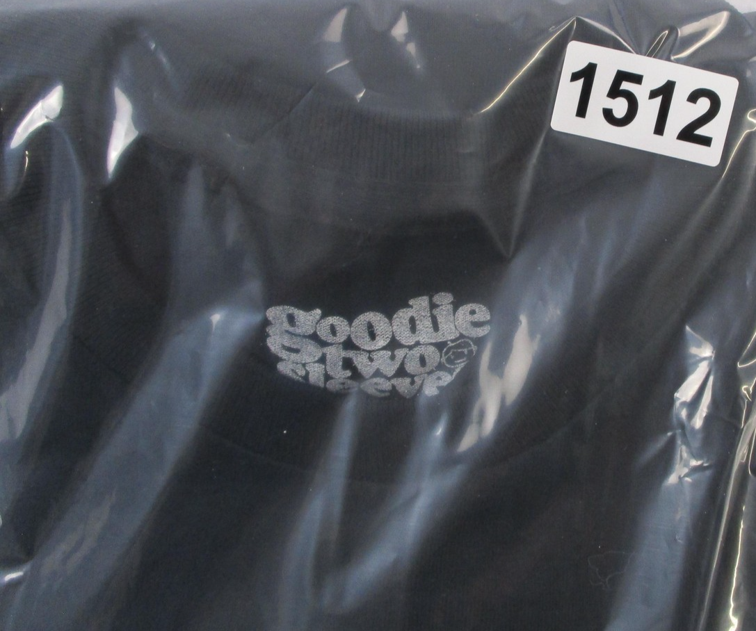 Goodie Two Sleeves Shirt Men Medium Black F**k Off Slogan Graphic Tee Funny 15124
