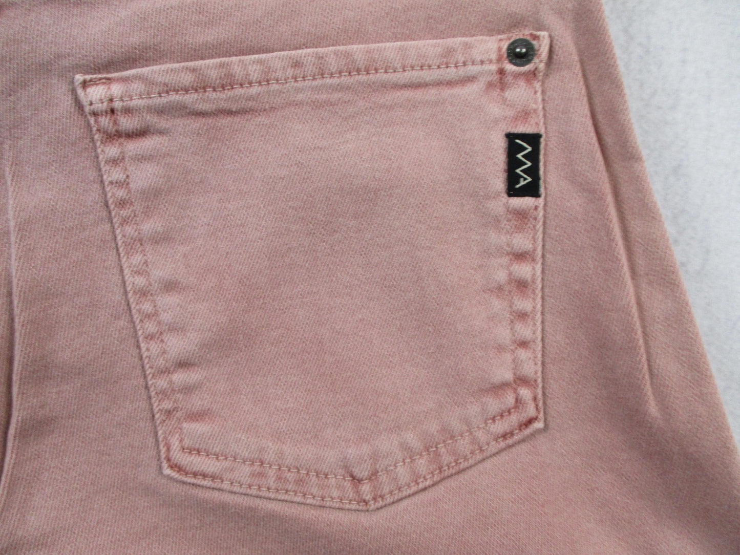 Modern American Delamo Jeans Womens 26 Pink Wide Leg Sherbet Wash Denim