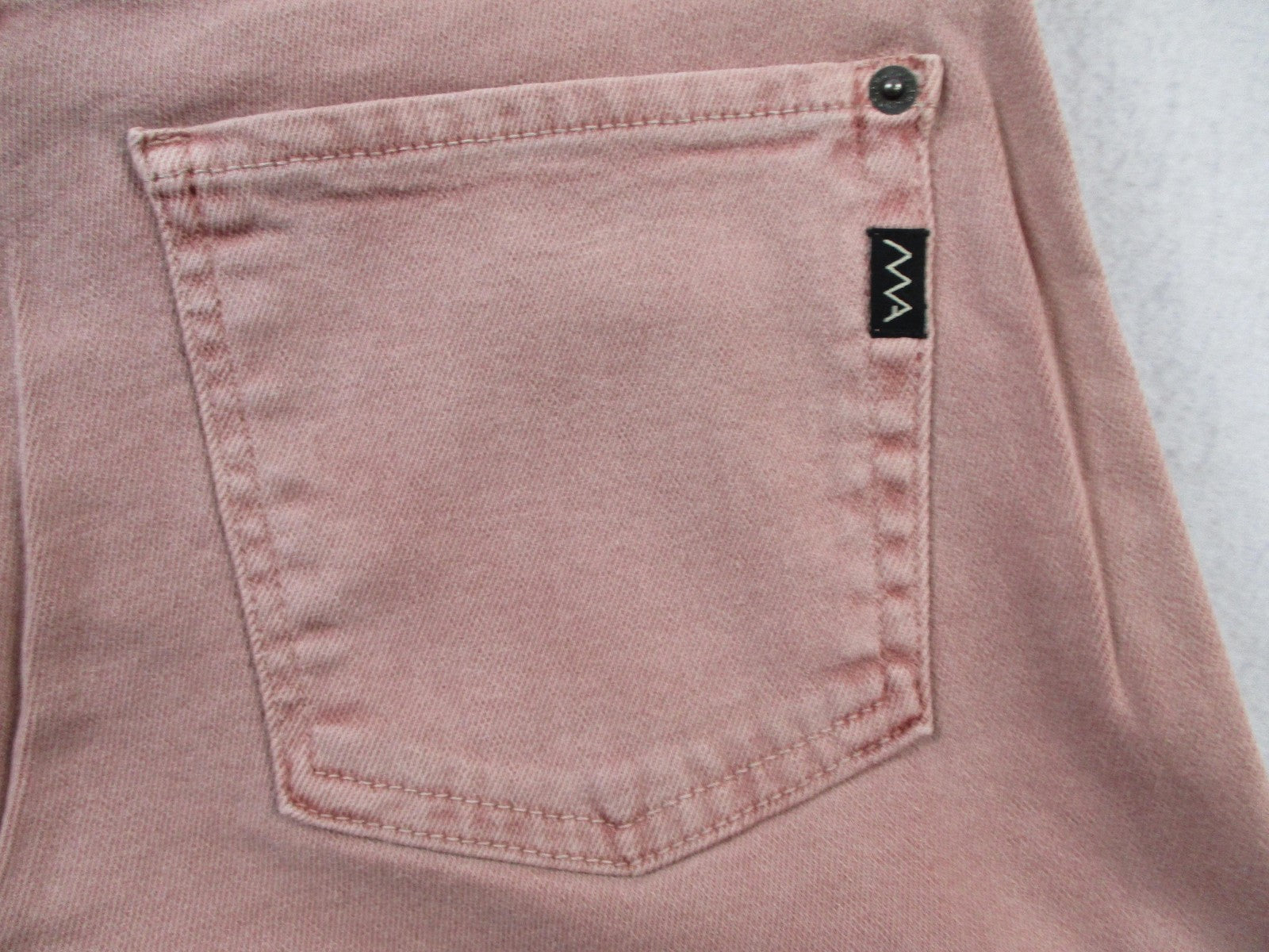Modern American Delamo Jeans Womens 26 Pink Wide Leg Sherbet Wash Denim