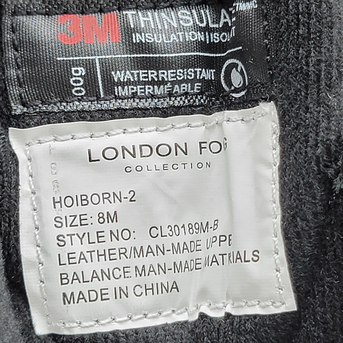 London Fog Holborn2 Waterproof Mens Boots  Black  Size 87