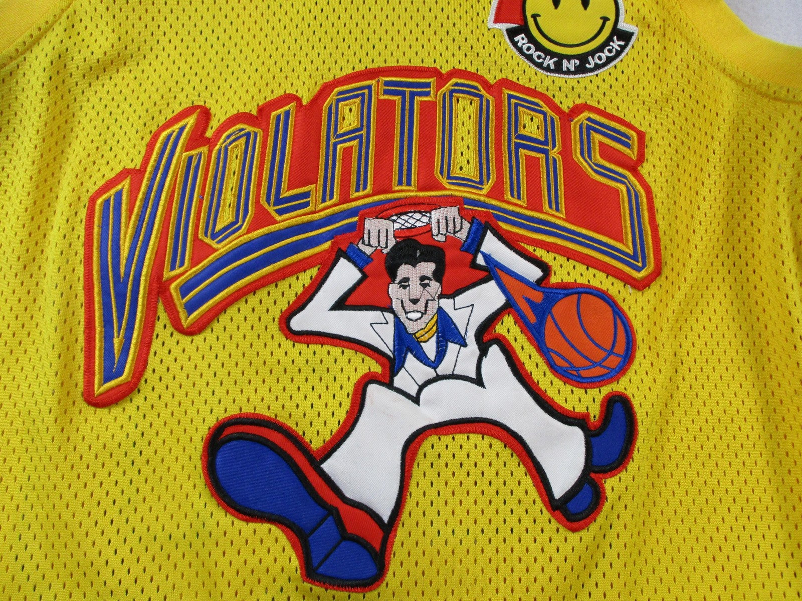 90's Headgear Classics Jersey Mens Medium Yellow Method Man MTV Rock N Jock 14863