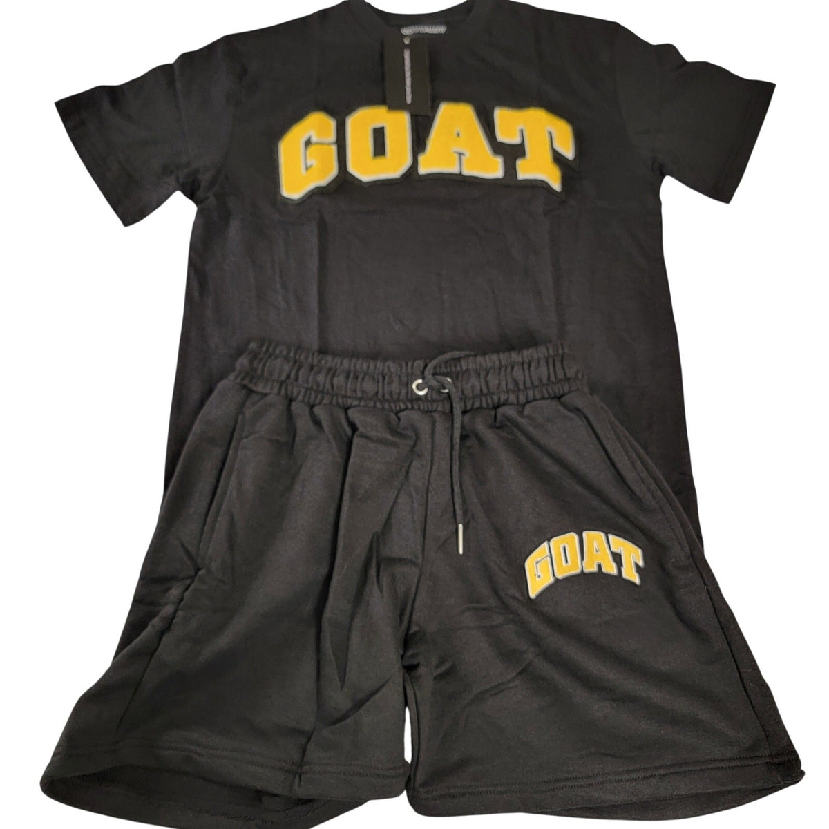 Sneak Gallery GOAT T-Shirt & Shorts Set Size Medium Black NWT0