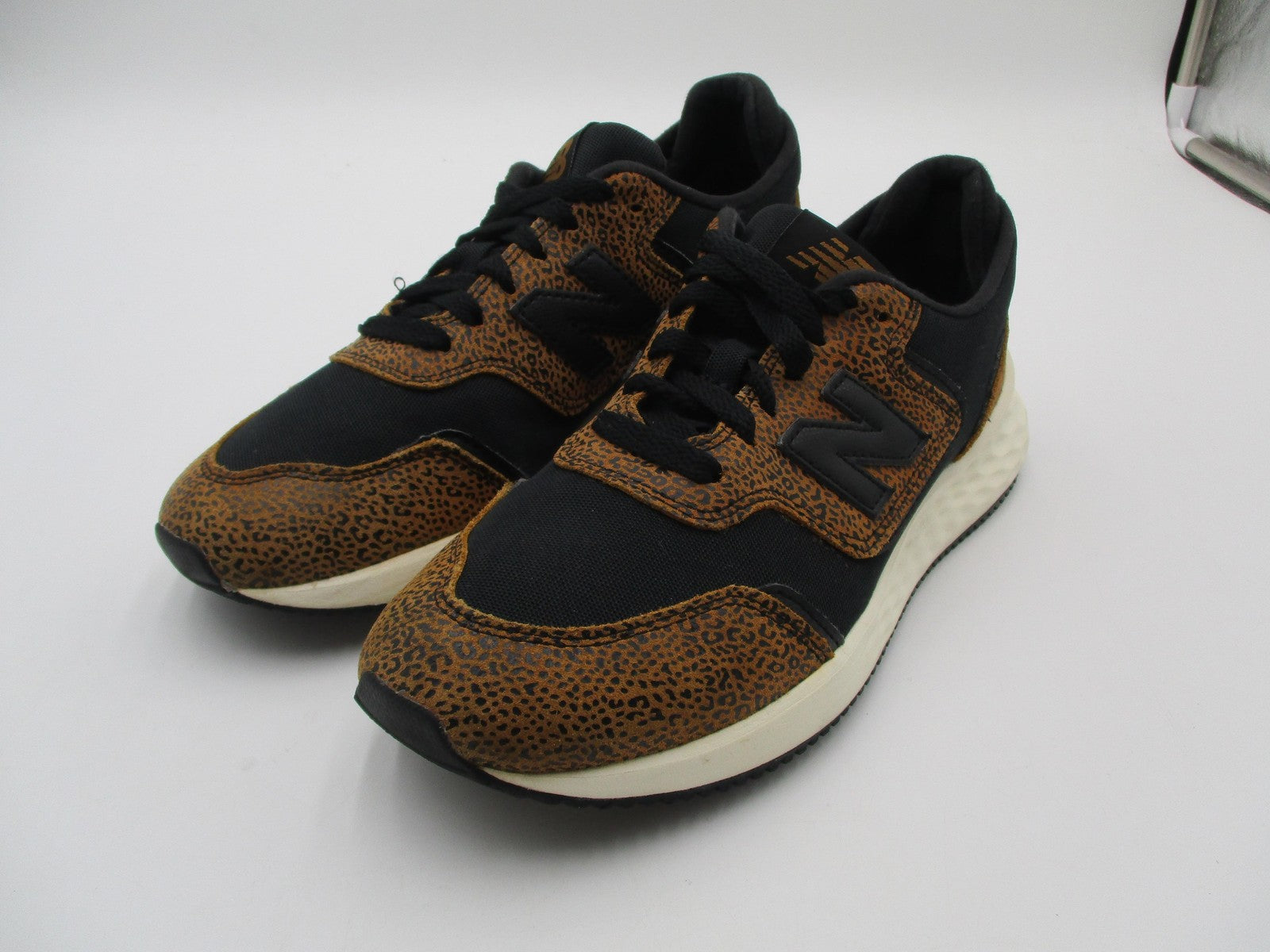 New Balance X-70 Shoes Womens Size 7 Brown Animal Fresh Foam Sneakers WSX70THD0