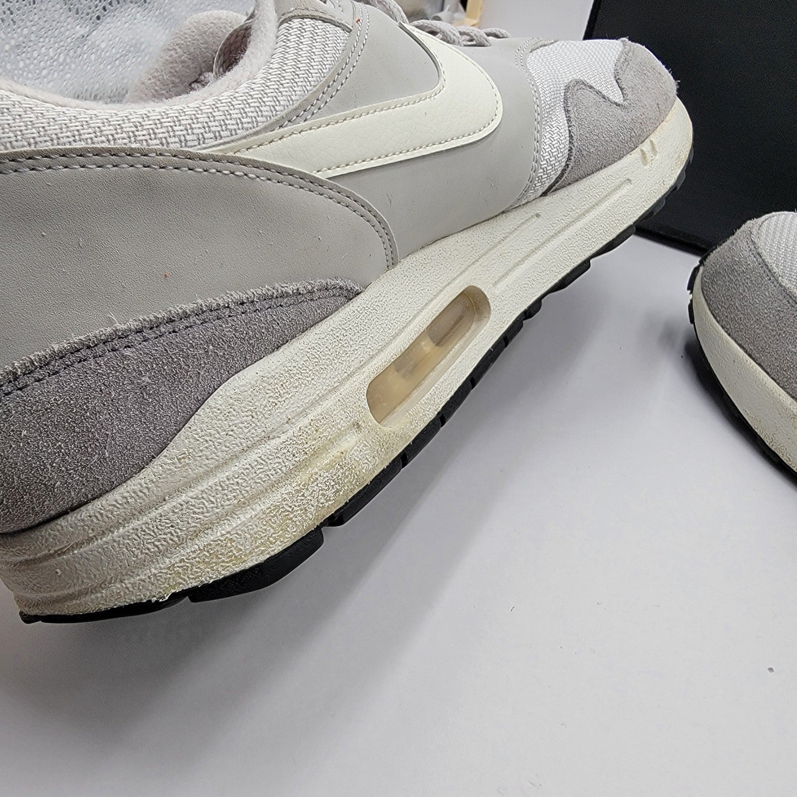 Nike Air Max 1 AH8145011 Gray White Men’s Size 14 Retro Running Shoes