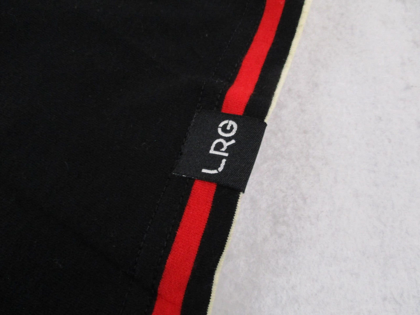 LRG Game Call Polo Shirt Mens XL Multicolor Striped Short Sleeve Cotton 163612