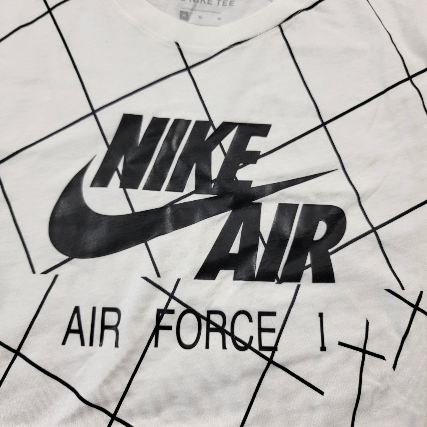 Nike Air Force 1 Sportswear Graphic Tee Mens Medium White NWT 911926100 4453