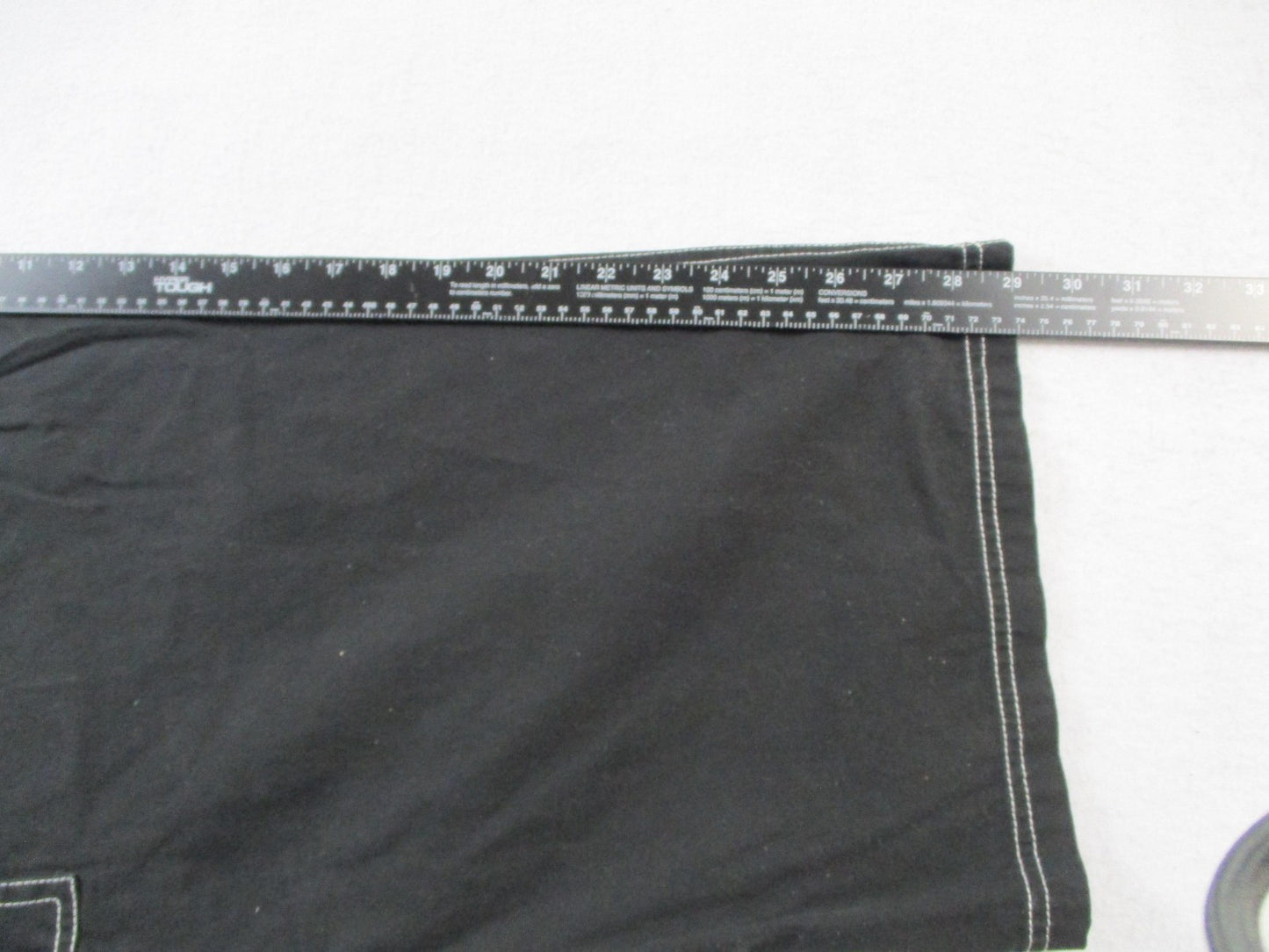 Poster Grl Pants Womens 3X Black Capri Wide Leg Cargo Zip Pockets Twill 143012