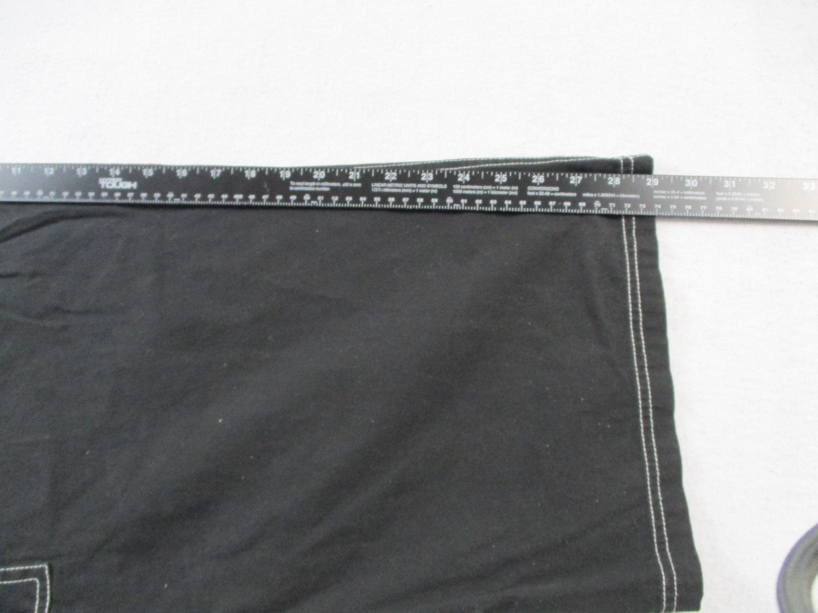 Poster Grl Pants Womens 3X Black Capri Wide Leg Cargo Zip Pockets Twill 143012