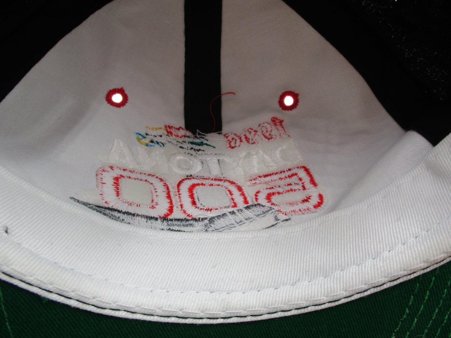 Vintage Daytona 500 Hat Cap Snap Back Mens One Size Black Red NASCAR Racing 90s6