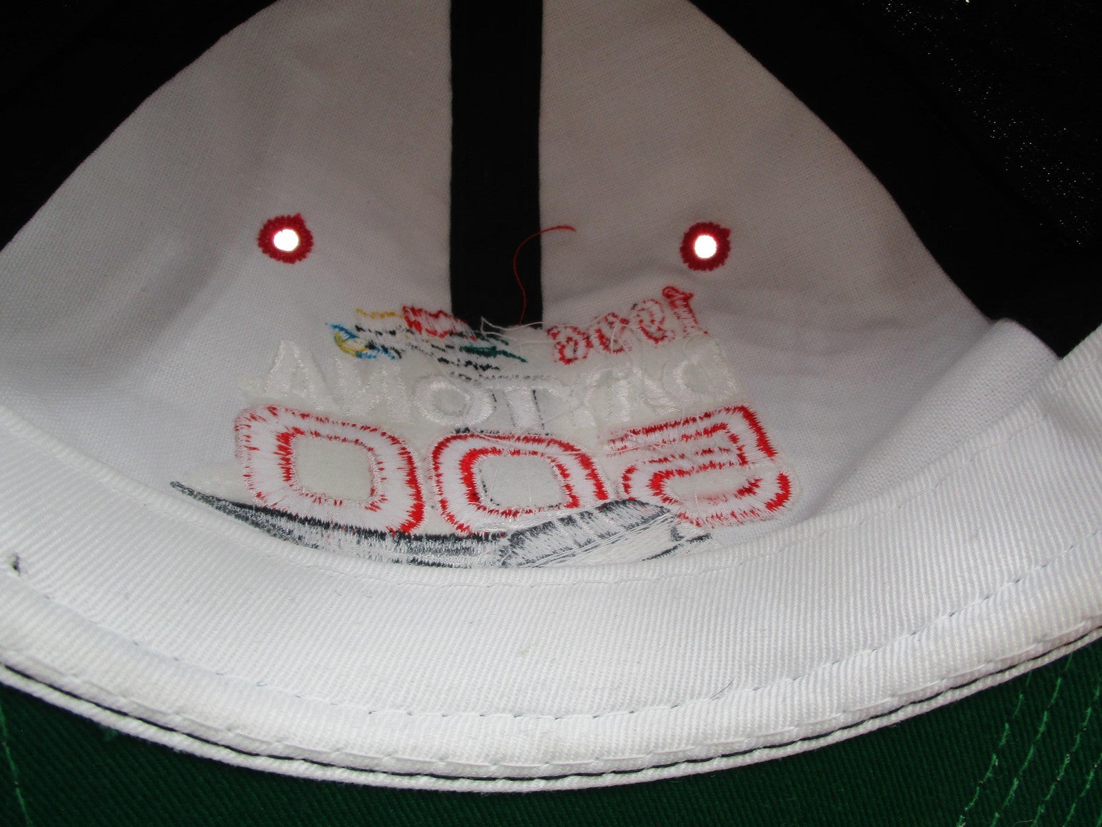 Vintage Daytona 500 Hat Cap Snap Back Mens One Size Black Red NASCAR Racing 90s6