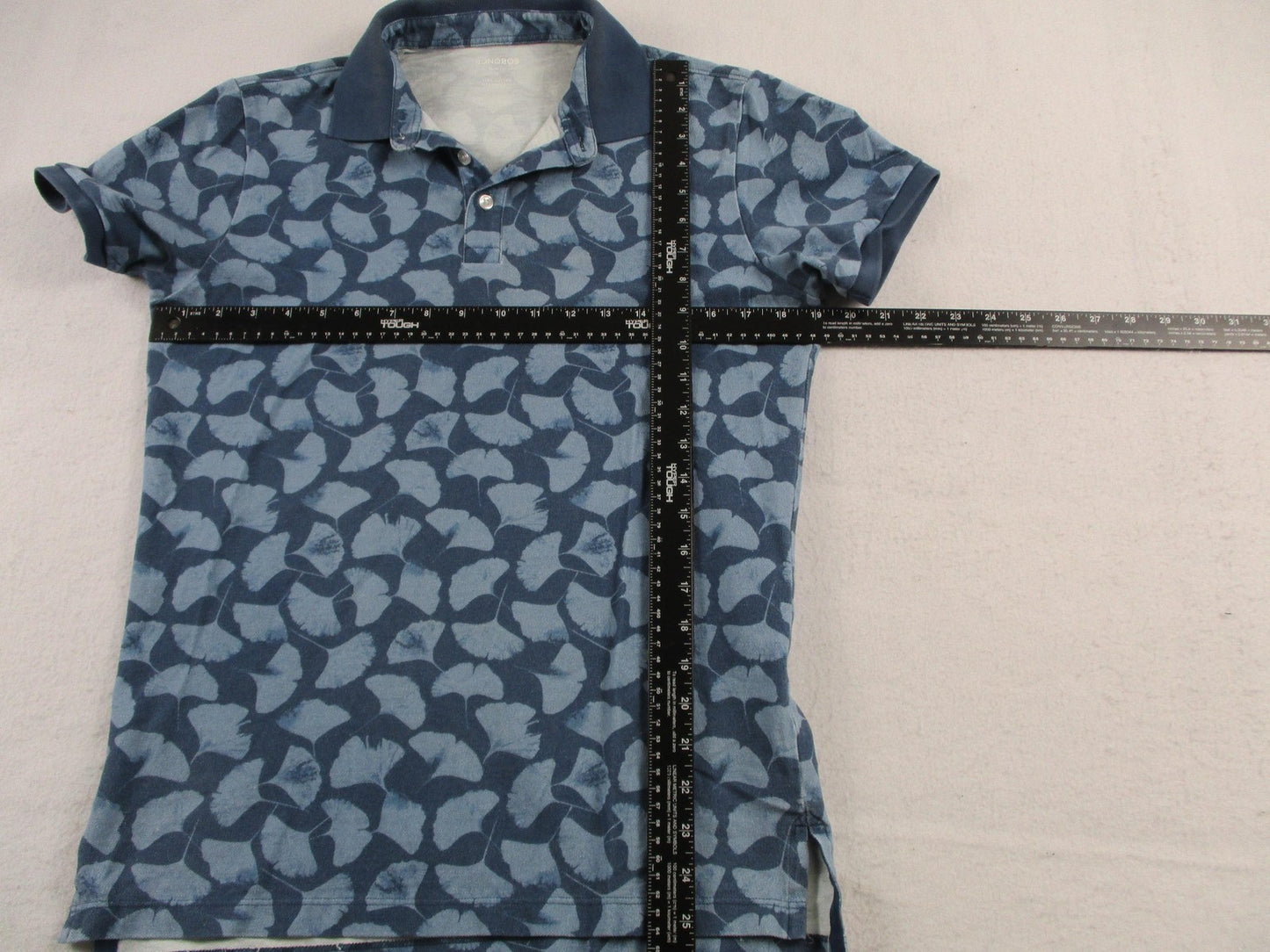 Bonobos Polo Shirt Mens Small Blue Floral Slim Fit Cotton Casual Knit Top5