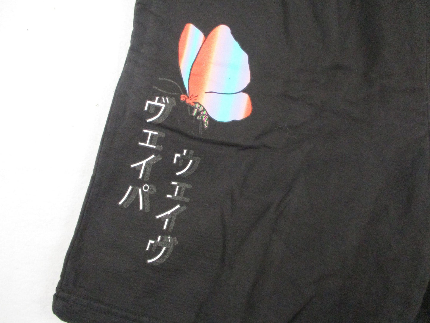Vitriol Adroit Butterfly Snake Shorts Men Large Black Fleece Graphic Art 1248511
