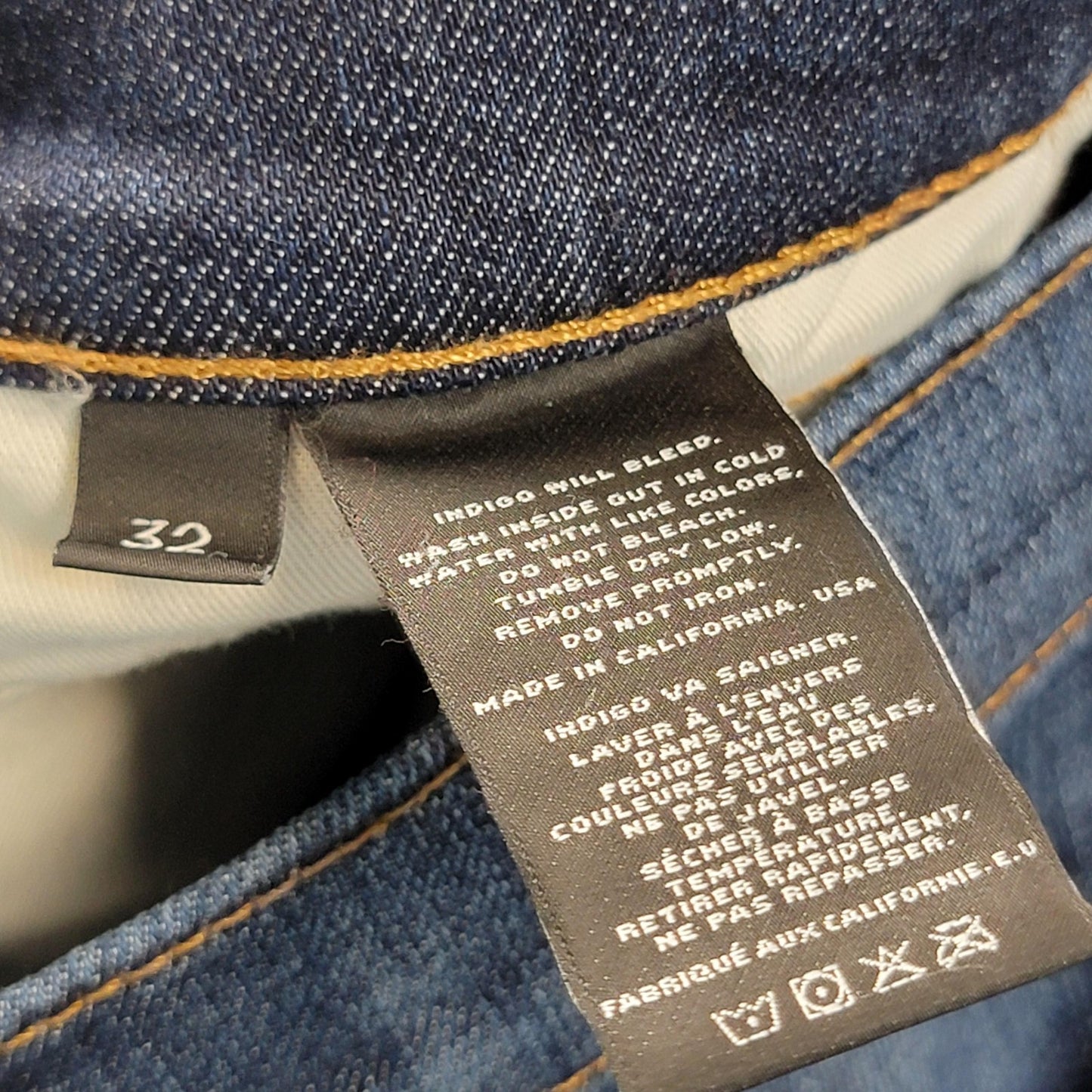 J Brand Jeans Mens 32 Blue Kane Slim Straight Stretch Indigo Denim Made USA 11843