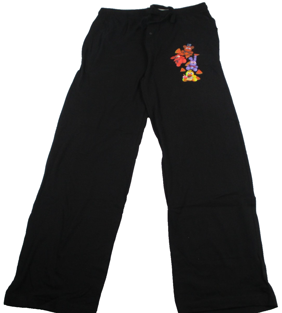 Five Nights At Freddy's Pajama Pants Men XL Black Graphic Gaming Characters 12560