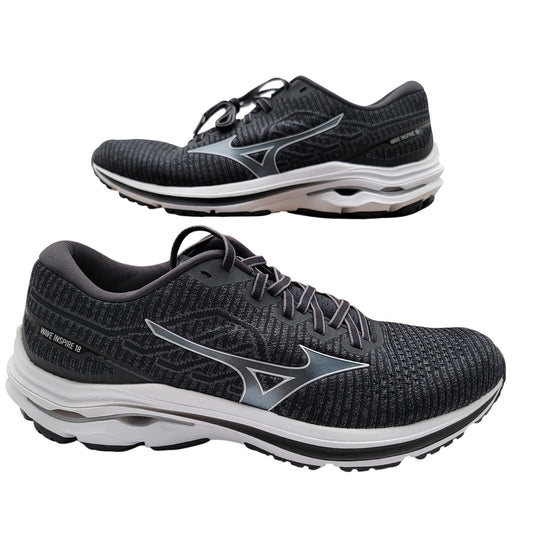 Mizuno Wave Inspire 18 Waveknit 'Black Anthracite' Mens Sz 11.5 J1GC221304