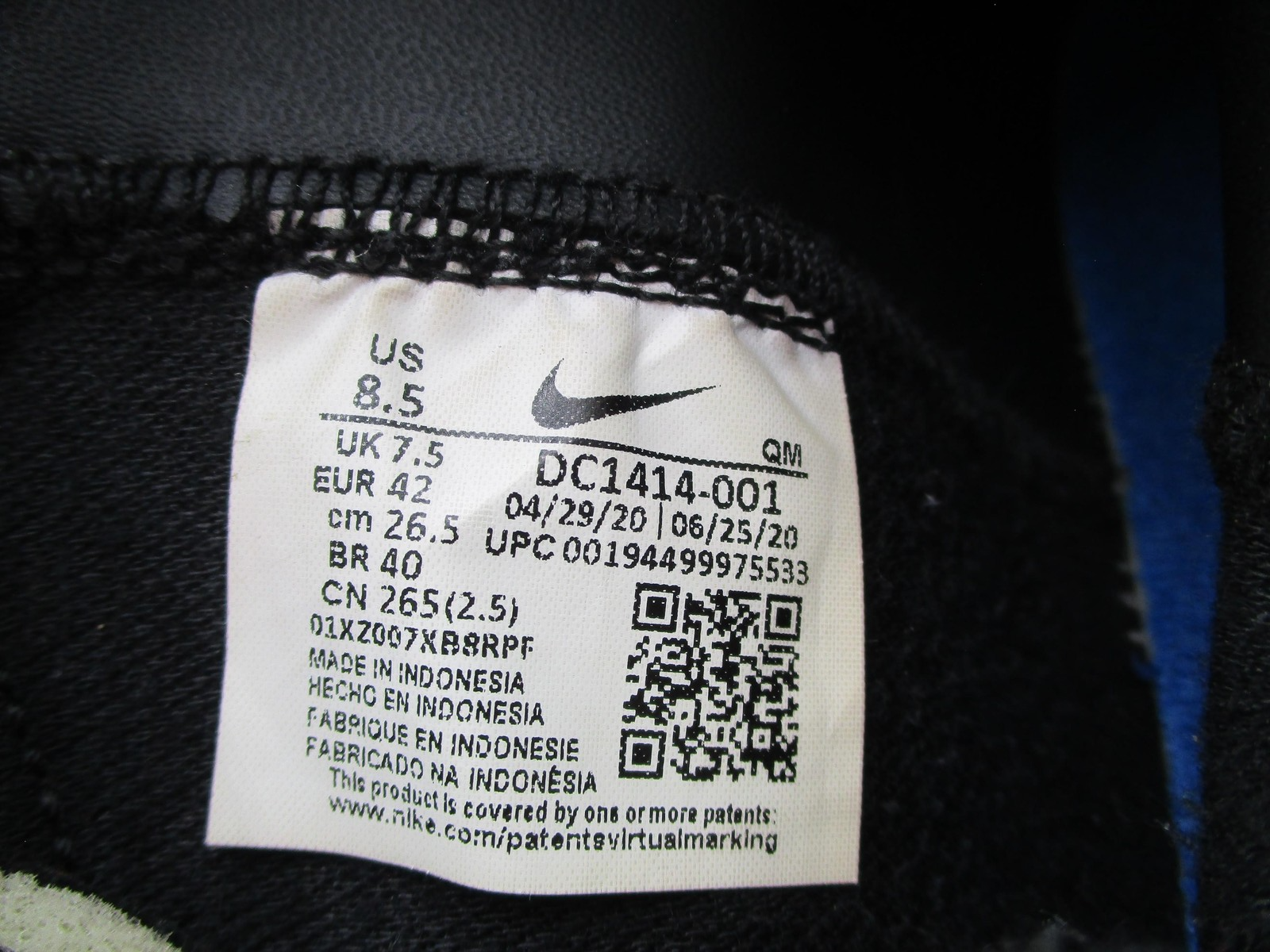 Nike Blazer Mid '77 Peace Love Basketball Shoes Mens 8.5 Black DC1414-001 (1U6)10