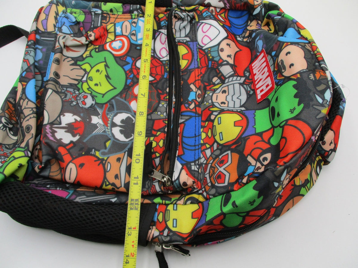Marvel Backpack Boys Large Multicolor Superhero Print Padded School Bag Avengers11