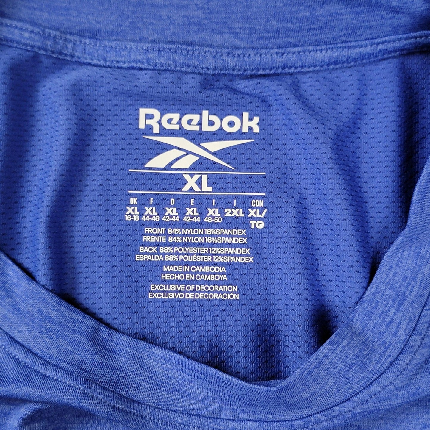 2 Pk Bundle KC Chiefs & Reebok Performance Workout Shirts Men's Sz XL