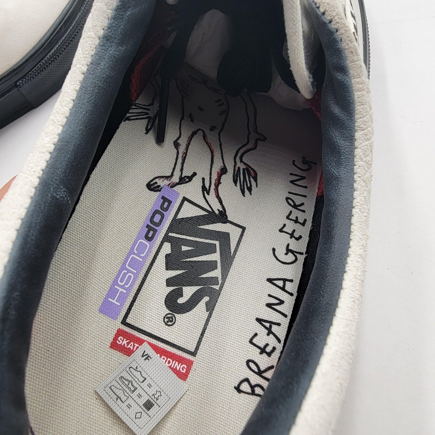 Vans Skate Era Shoes Mens Size 10 Breana Geering PopCush Skateboarding Sneakers6