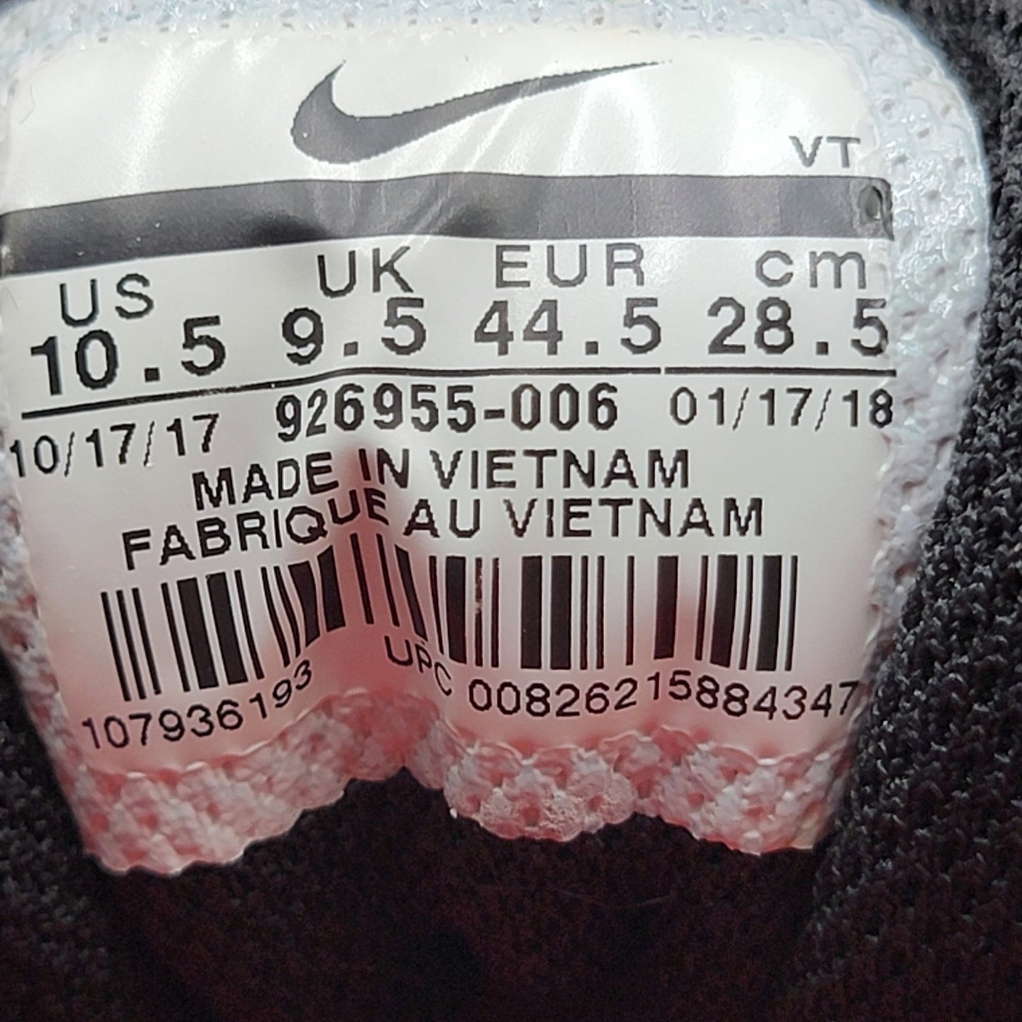 Nike Air Zoom Spiradora 16 'Black Patent' Mens Sz 10.5 926955006