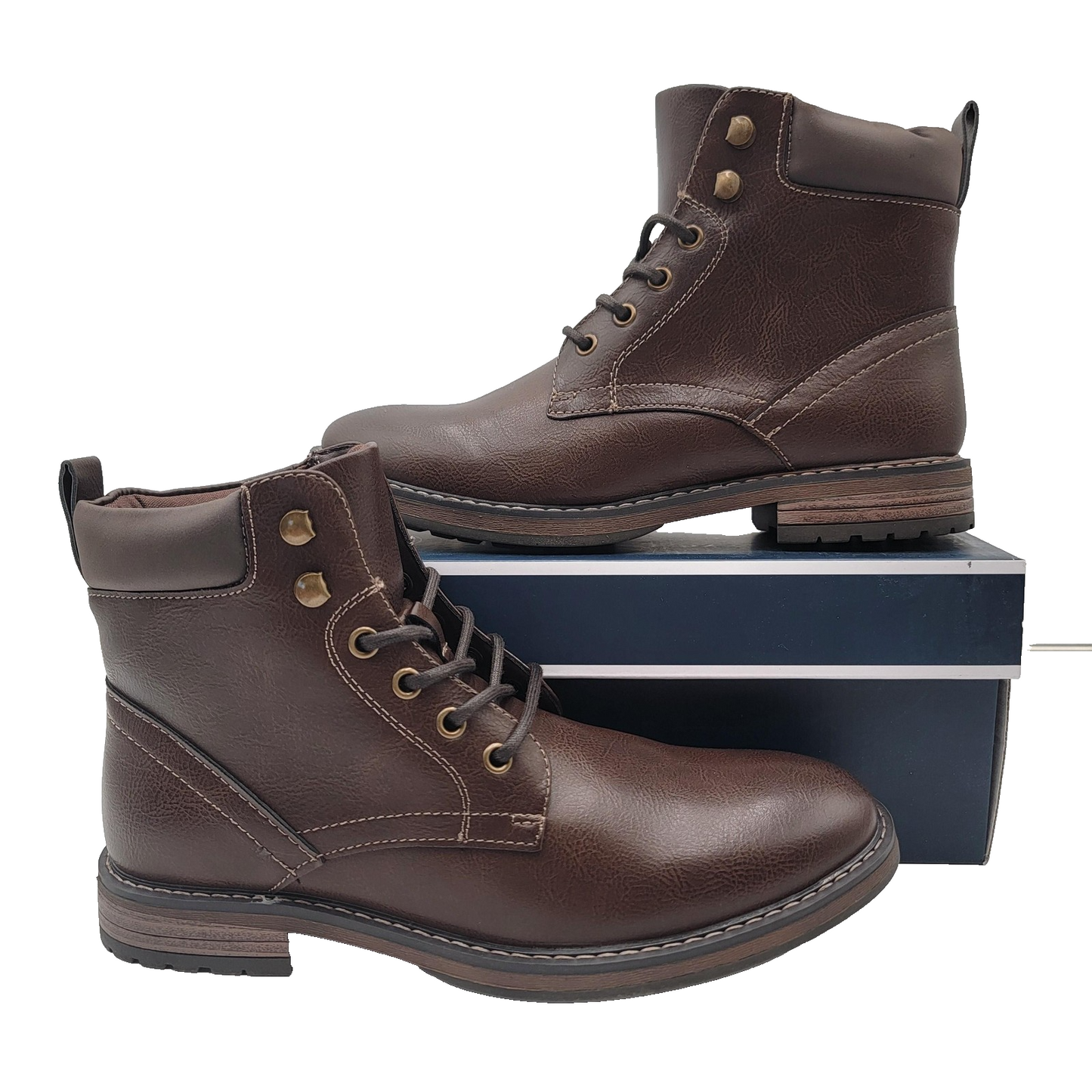 Club Room Westin Boots Mens Size 8 Dress Casual Lace Up Ankle Shoes0