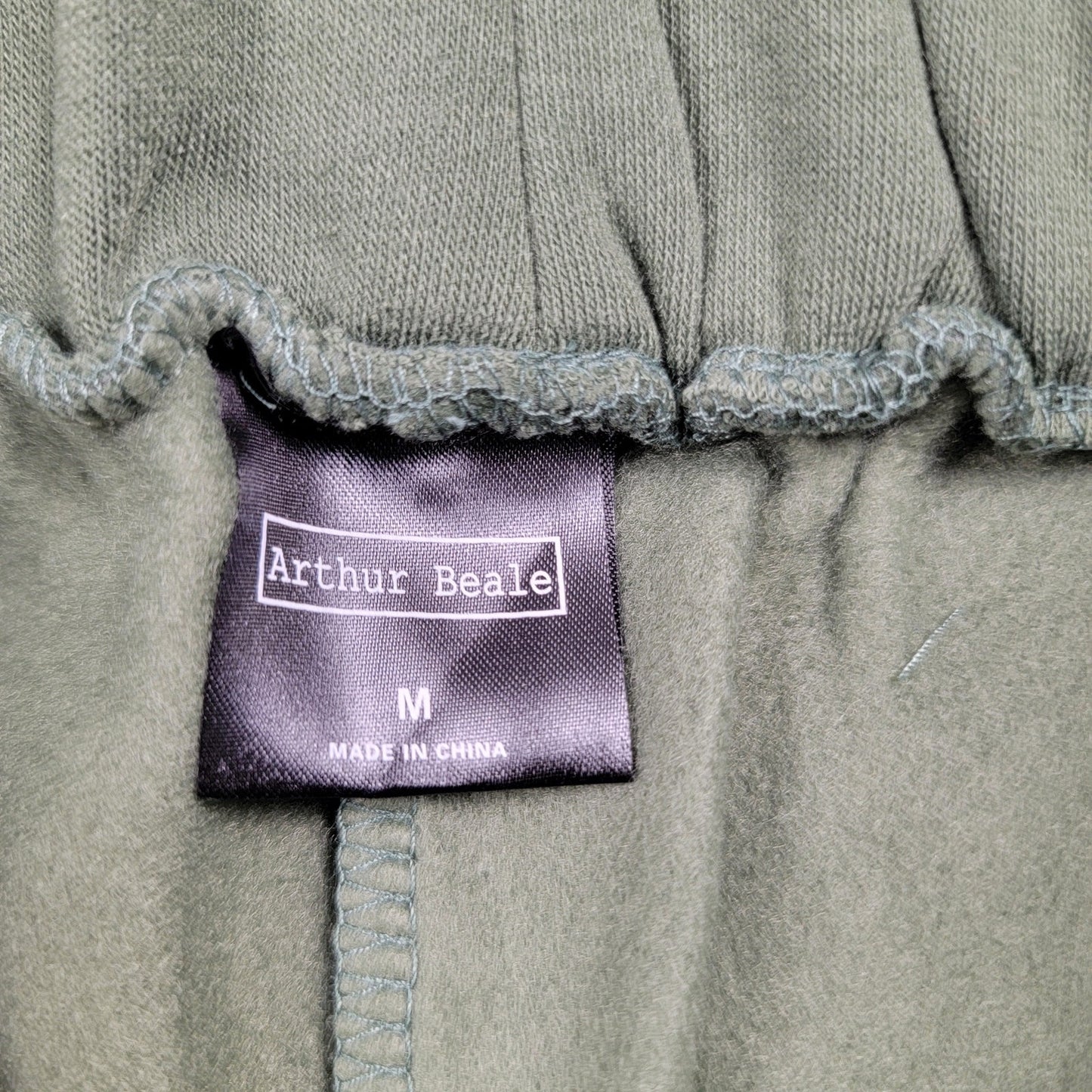 Arthur Beale Olive Fleece Shorts Size M Men's Casual Sweat Shorts2