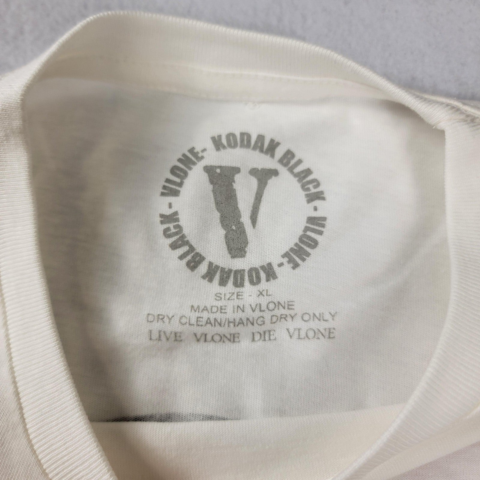 Vlone x Kodak Black + Market Shirt Mens Sz XL White Graphic Tee Lot of 2