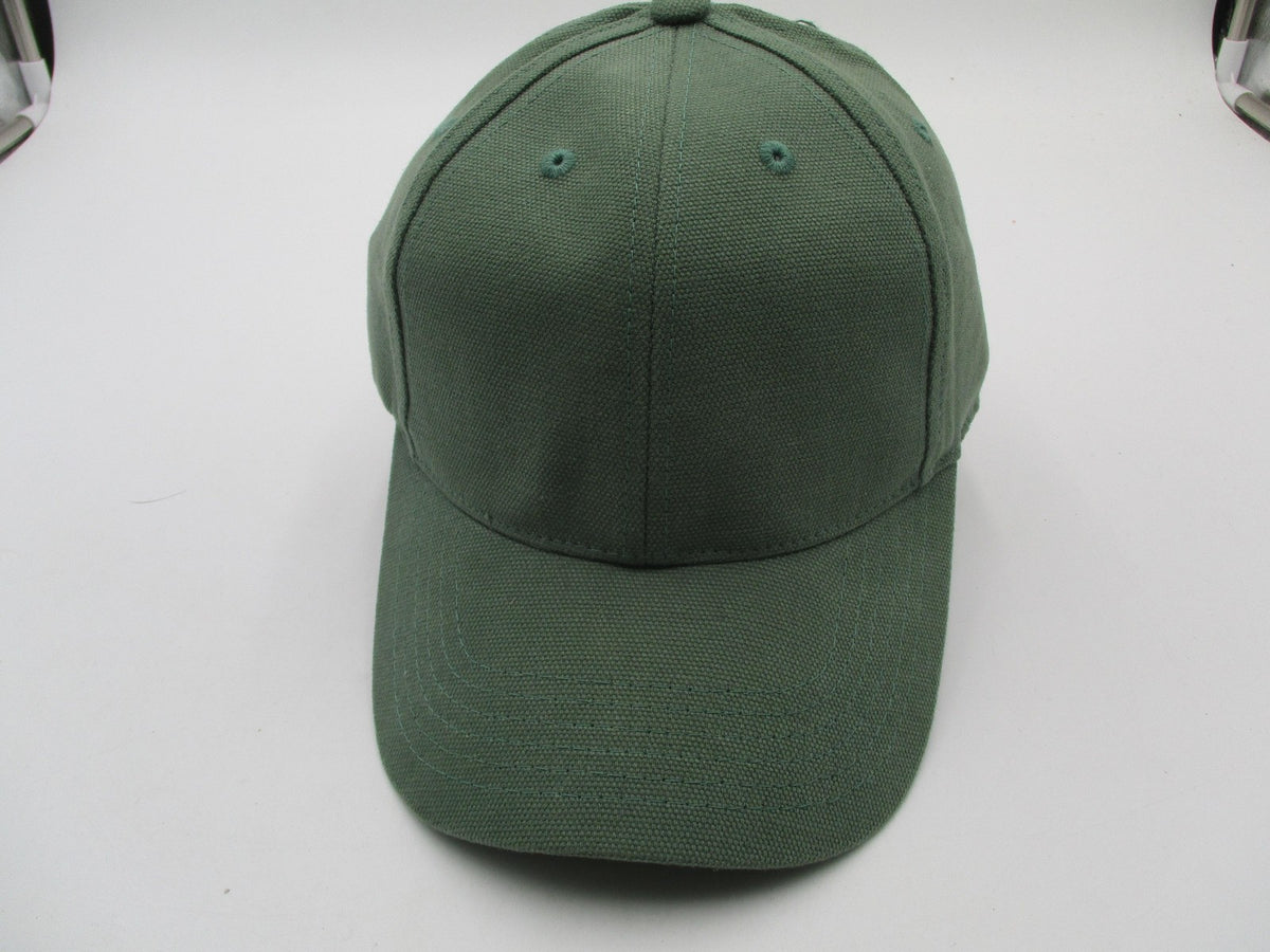 Great Republic Hat Cap Strap Back Mens One Size Green Canvas Solid Baseball1