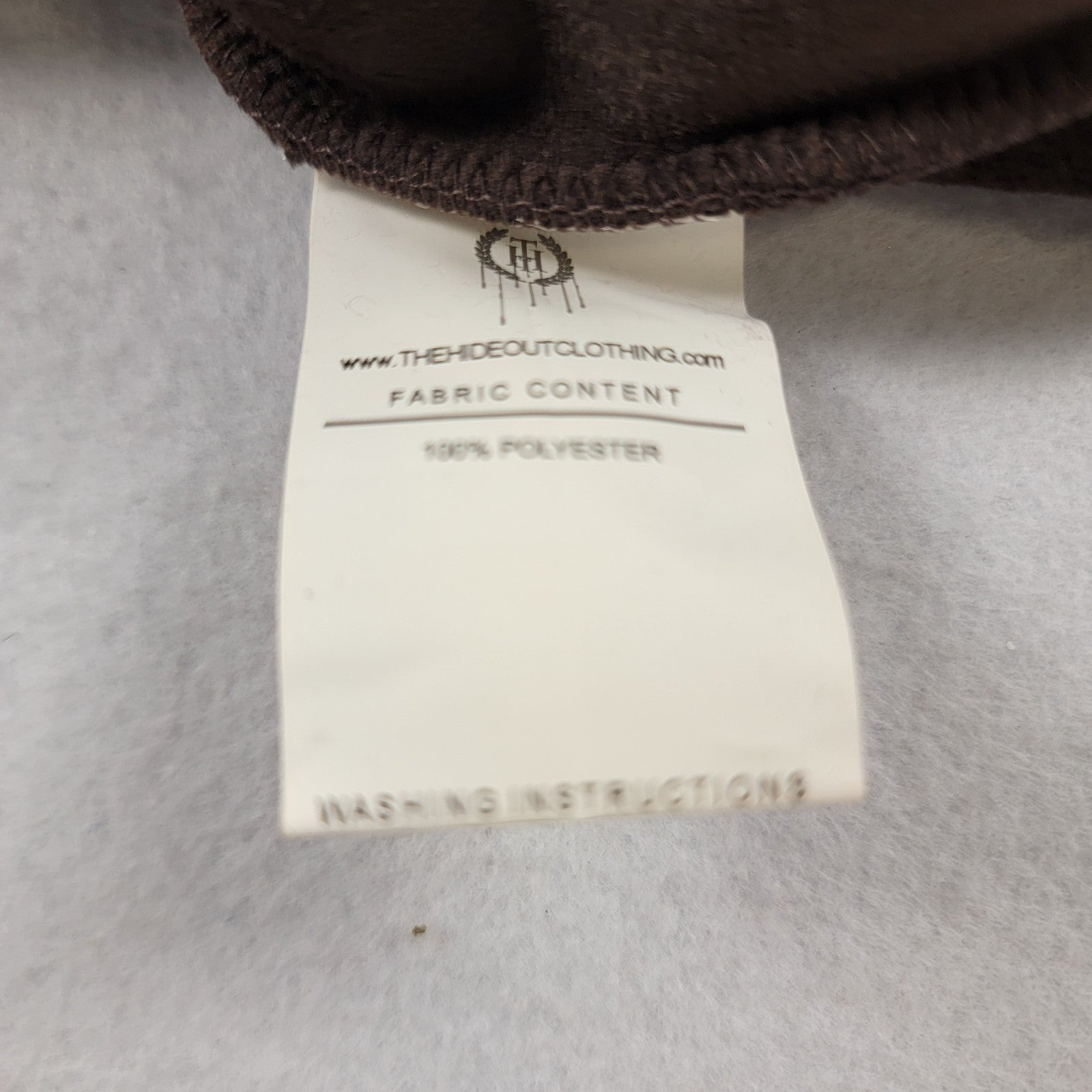 THC Hideout Clothing Blessed Velour Hoodie Brown Small Limited Edition 7587594