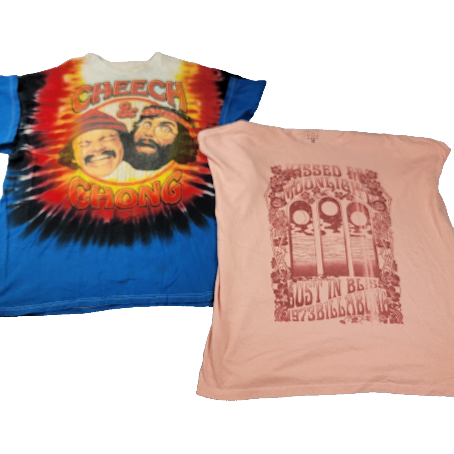 Cheech & Chong Up in Smoke Billabong Shirt Mens XL Lot of 2 Graphic Tees