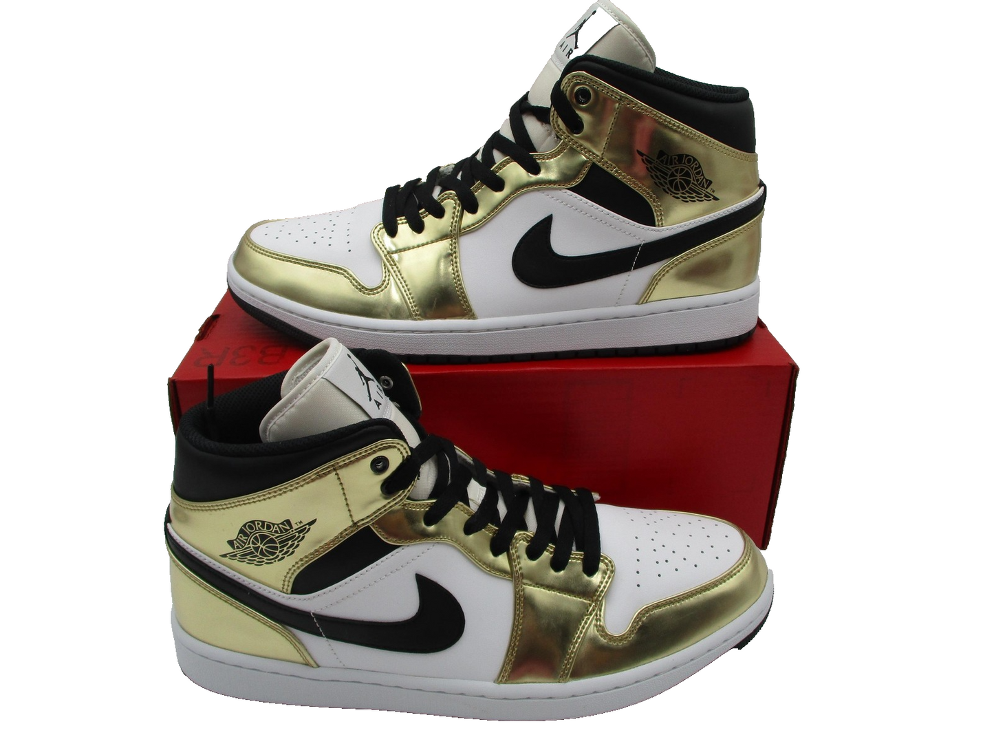 Nike Air Jordan 1 Mid SE Metallic Gold Shoes Men's Size 12 DC1419-700 1F81