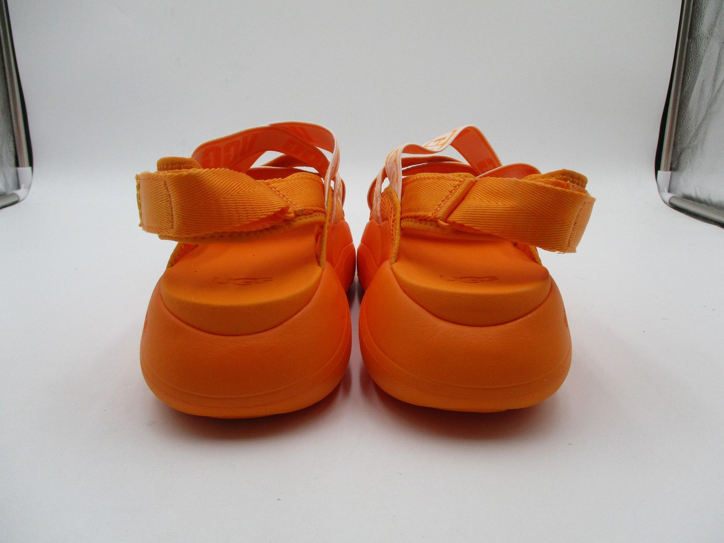 UGG 1110090 Shoes Womens Size 10 41 Orange Logo Strappy Platform Wedge Sandals4