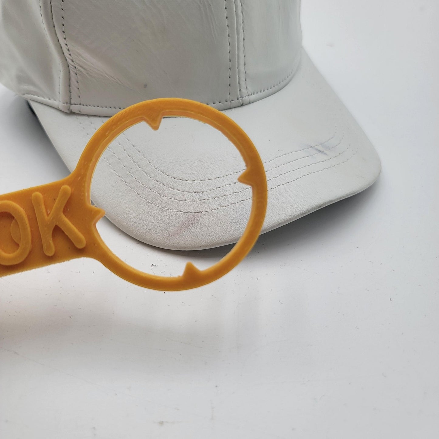 Genuine Leather Hat Cap Strap Back White USA Made One Size Mens Classic6