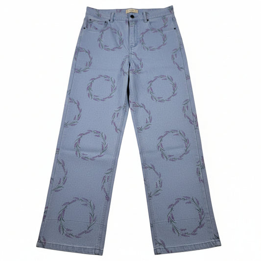The Hideout Clothing Valensole Lavender Circle Jeans Sz 34 (XL)0
