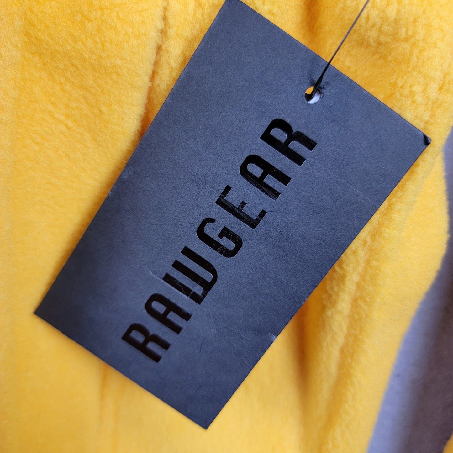 RawGear Oversized Pullover 1/3 Zip Fleece Jacket Yellow Sz M5