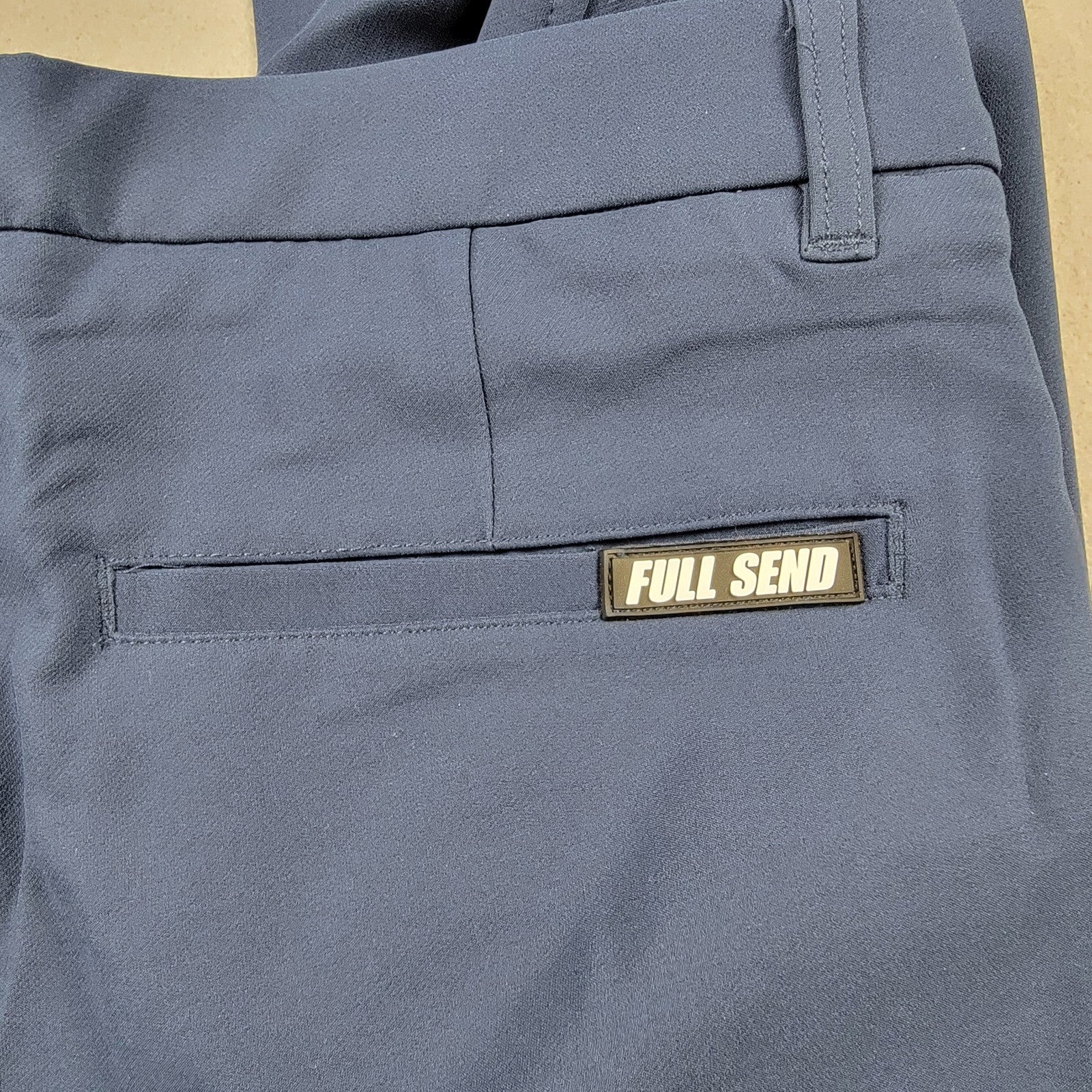 Full Send Golf Pants Mens M Measures 34x31 Navy Blue Performance Stretch NWT4
