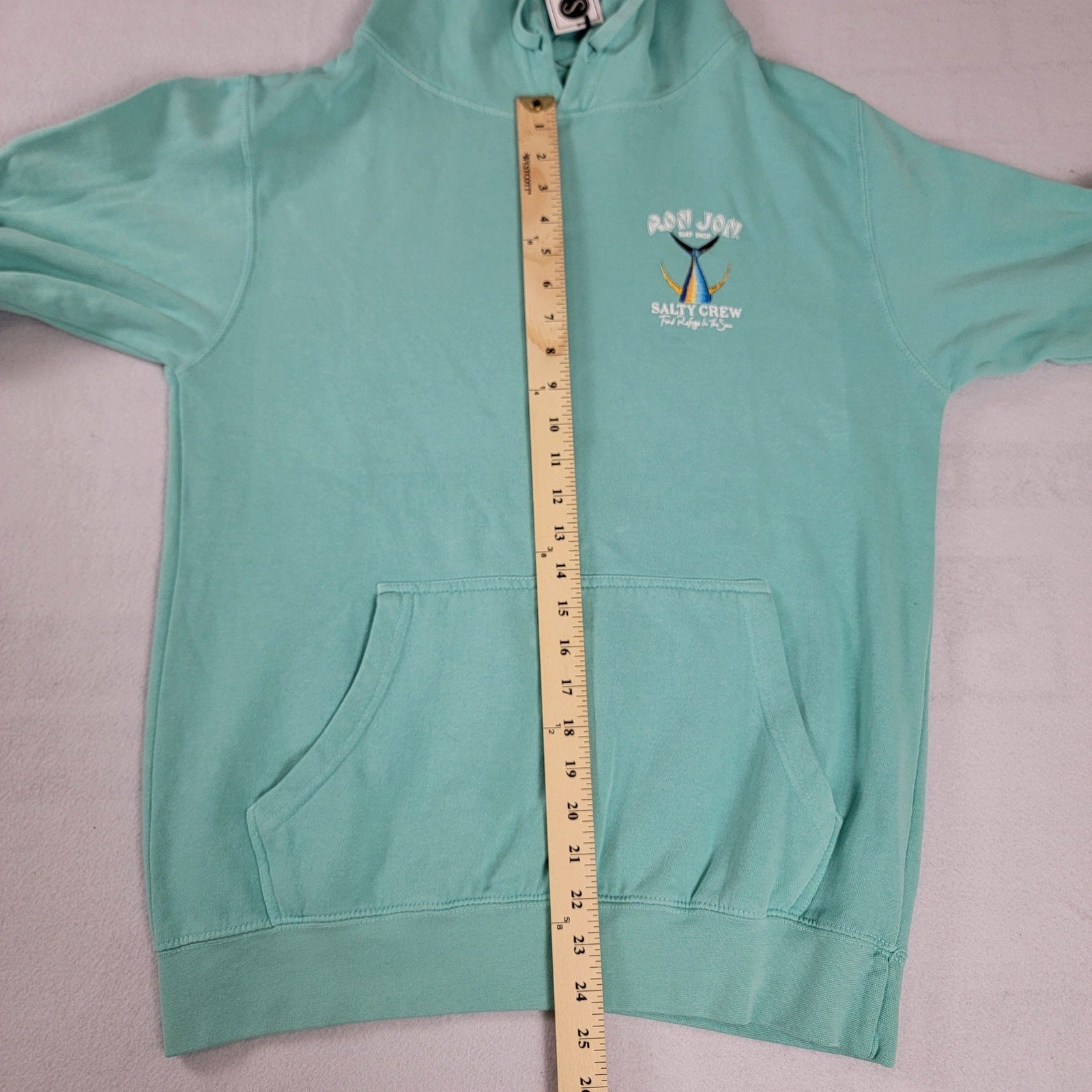 Salty Crew x Ron Jon Surf Shop Hoodie Womens Sz M Green
