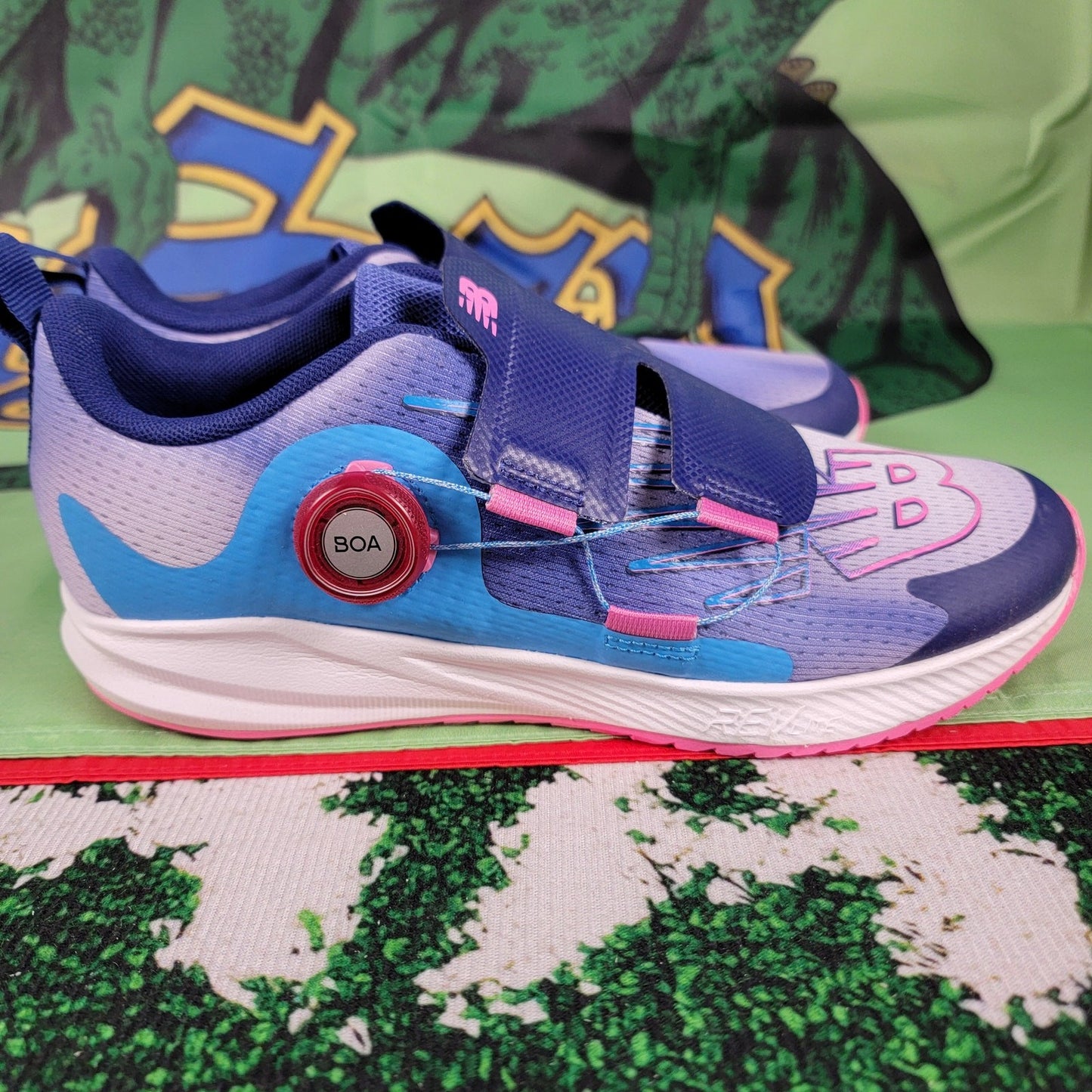New Balance Fuel Core Reveal v3 BOA Purple Blue Kids Sz 78