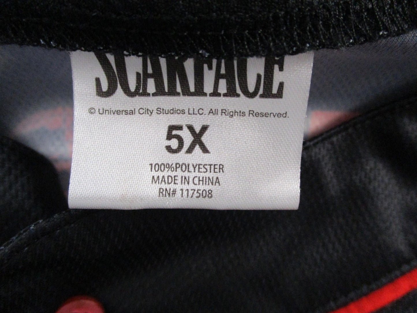 Scarface Shirt Mens 5X Black Baseball Button Up Graphic The World Is Yours 14873