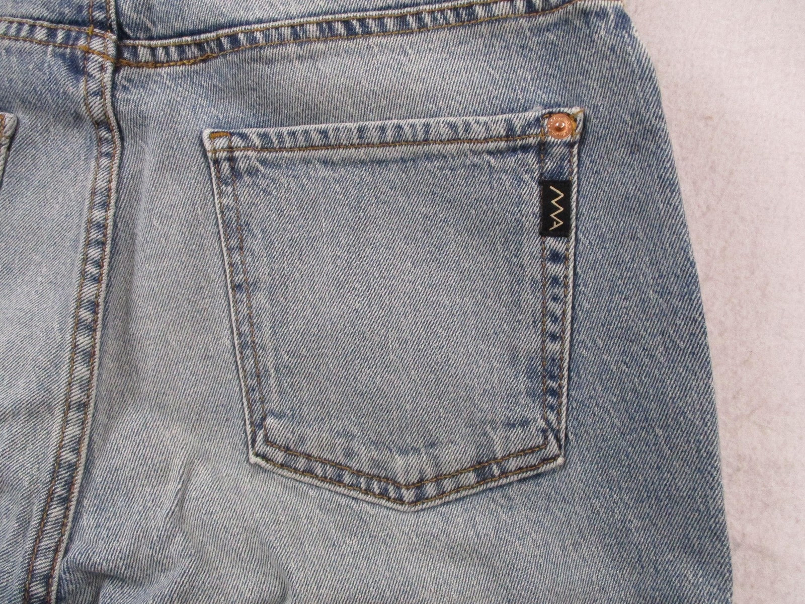 Modern American Topanga Jeans Womens 26 High Rise Wide Leg Crystal Blue 14695